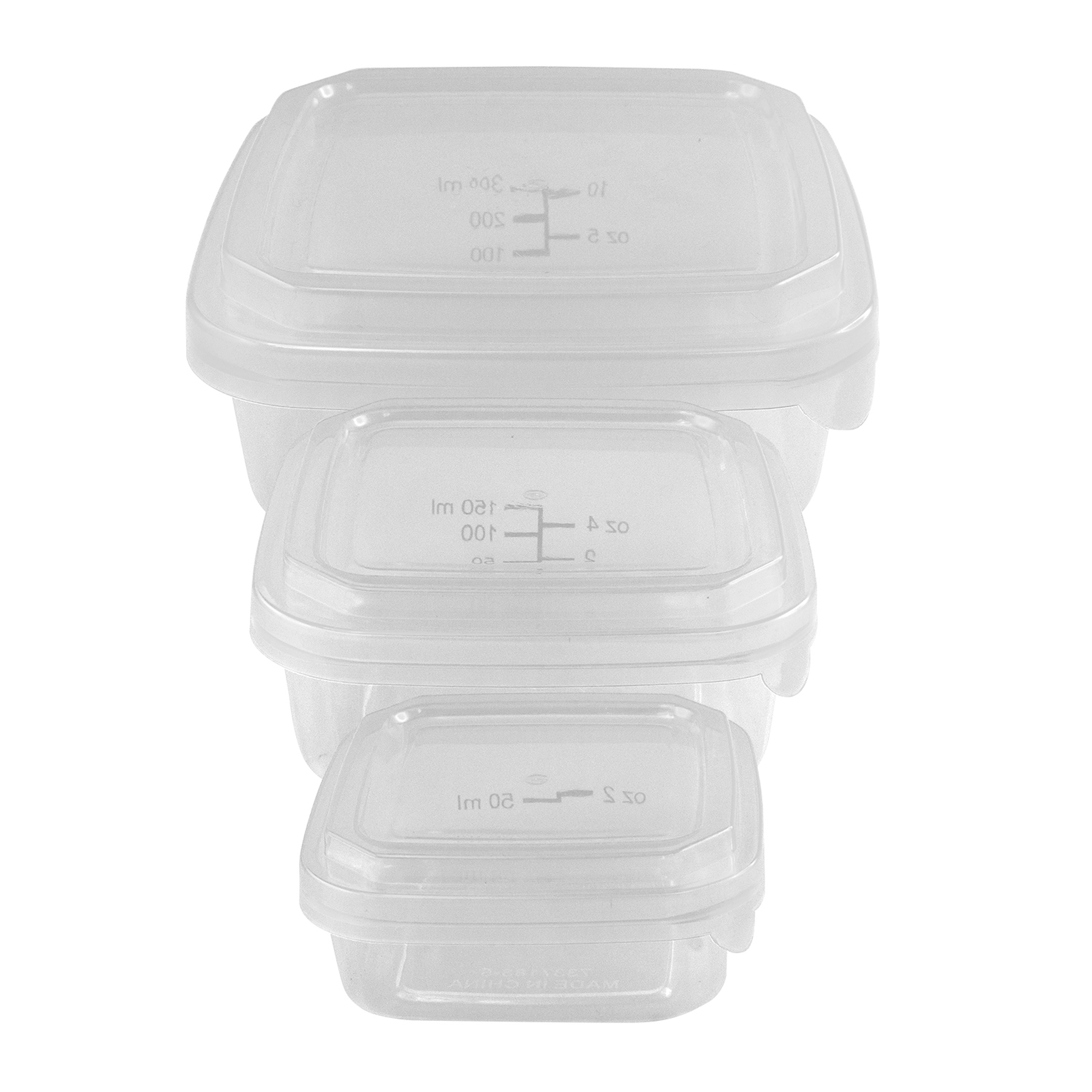Square Portion Control Containers 1