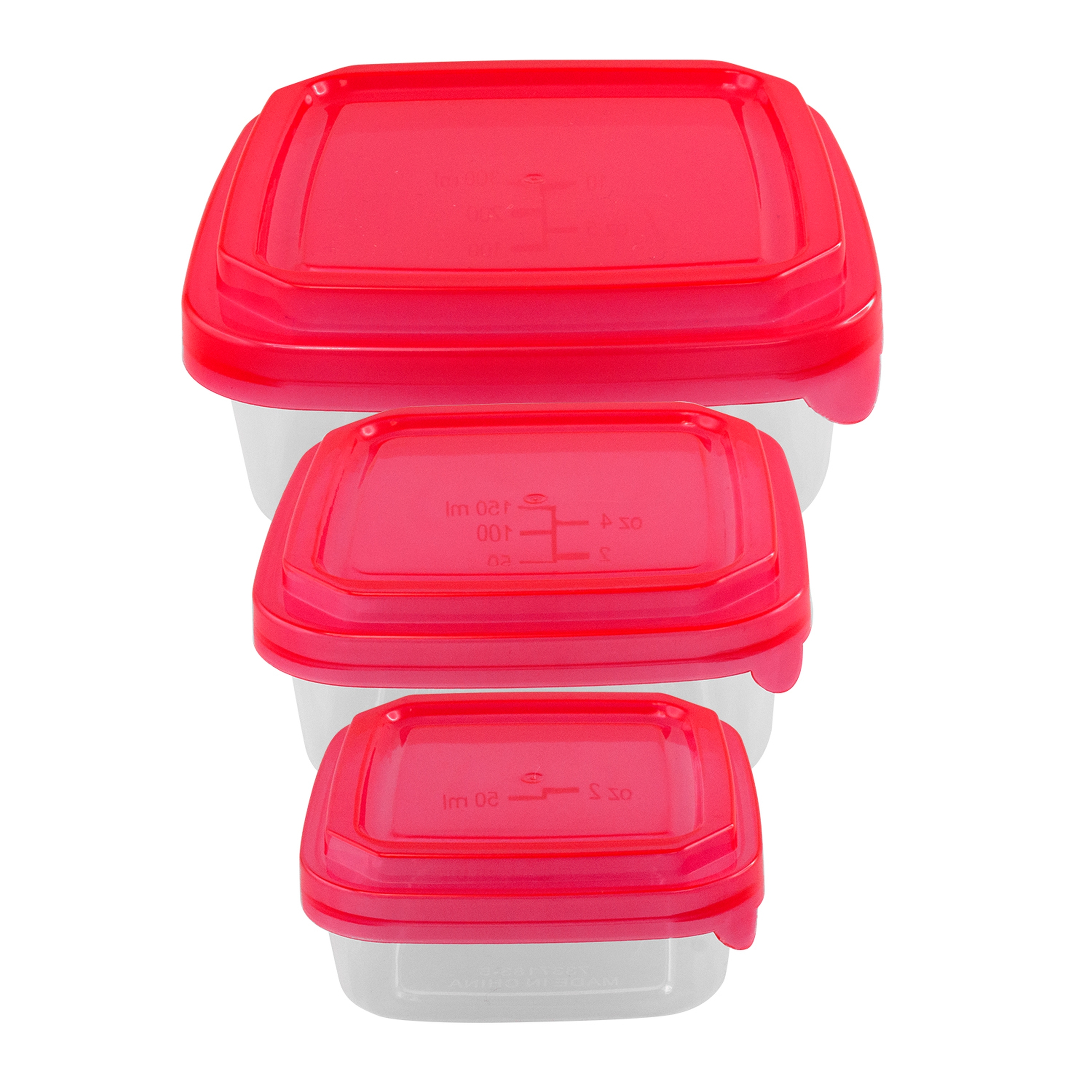 Square Portion Control Containers 1