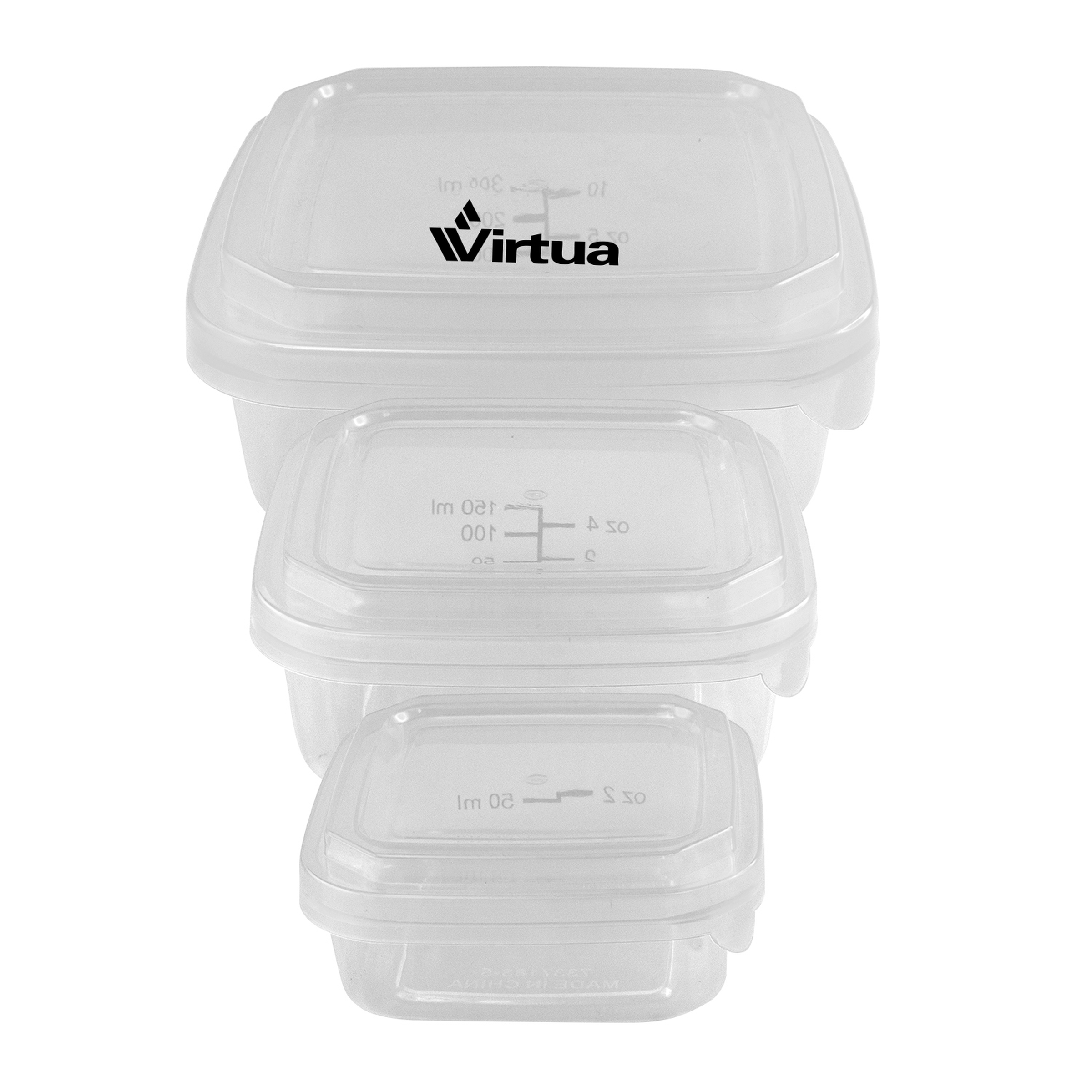 Square Portion Control Containers 1