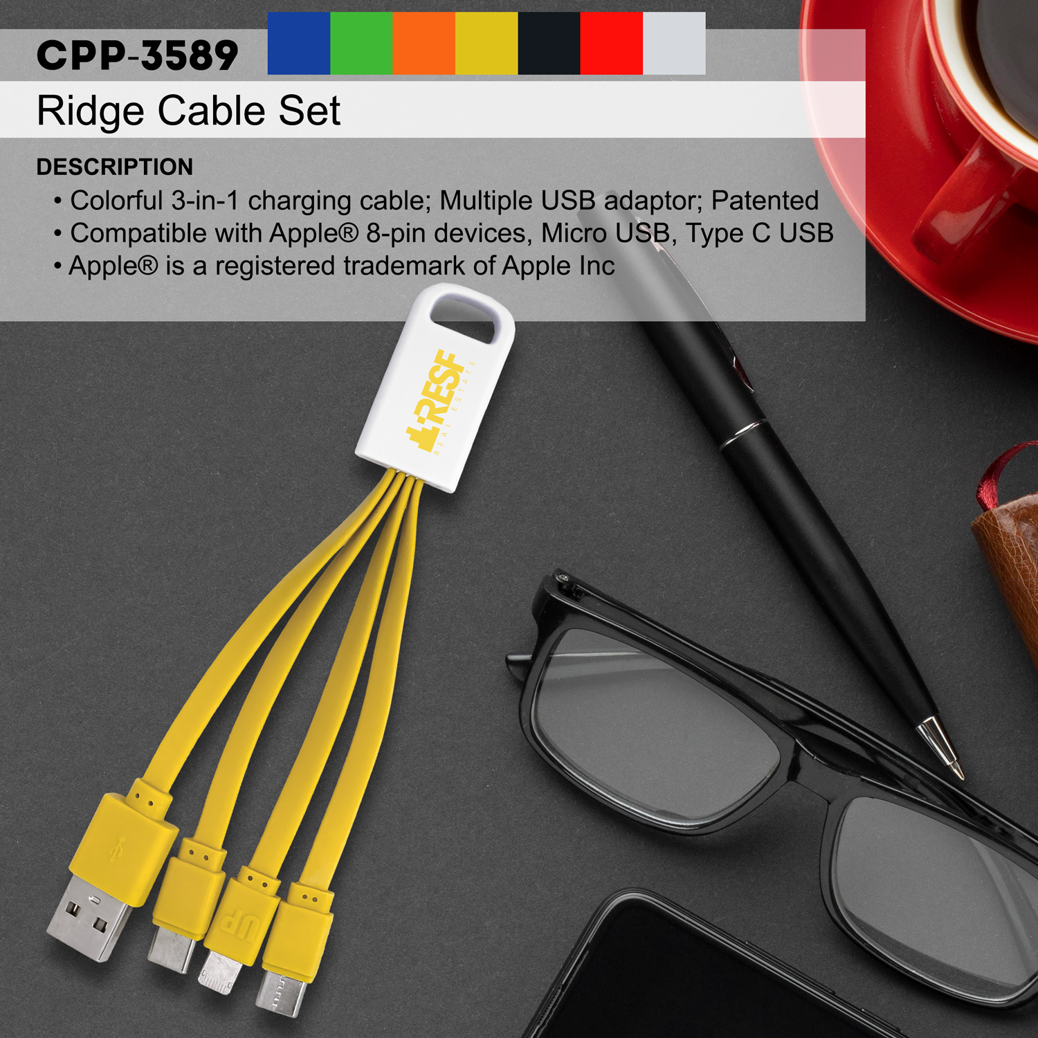 3-in-1 Noodle Charging Cable 1