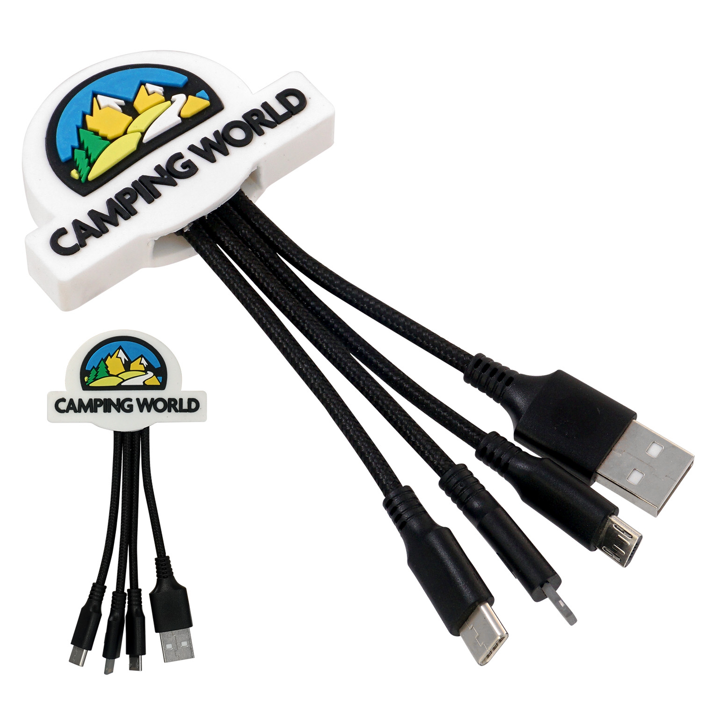Full Color 3D Custom 3-in-1 Charging Cable 1