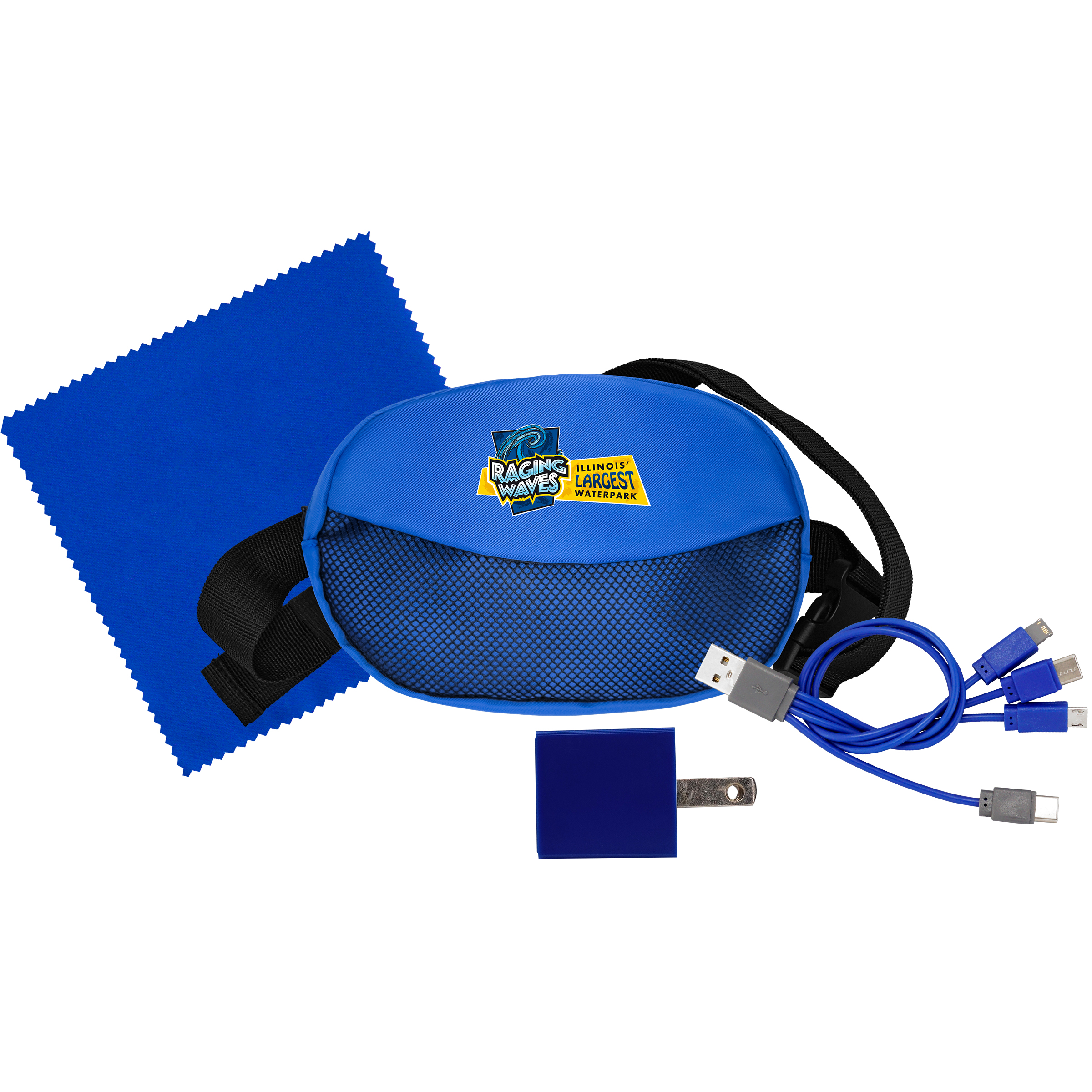 Sporty Charger, Cable and Cloth Travel Set 1
