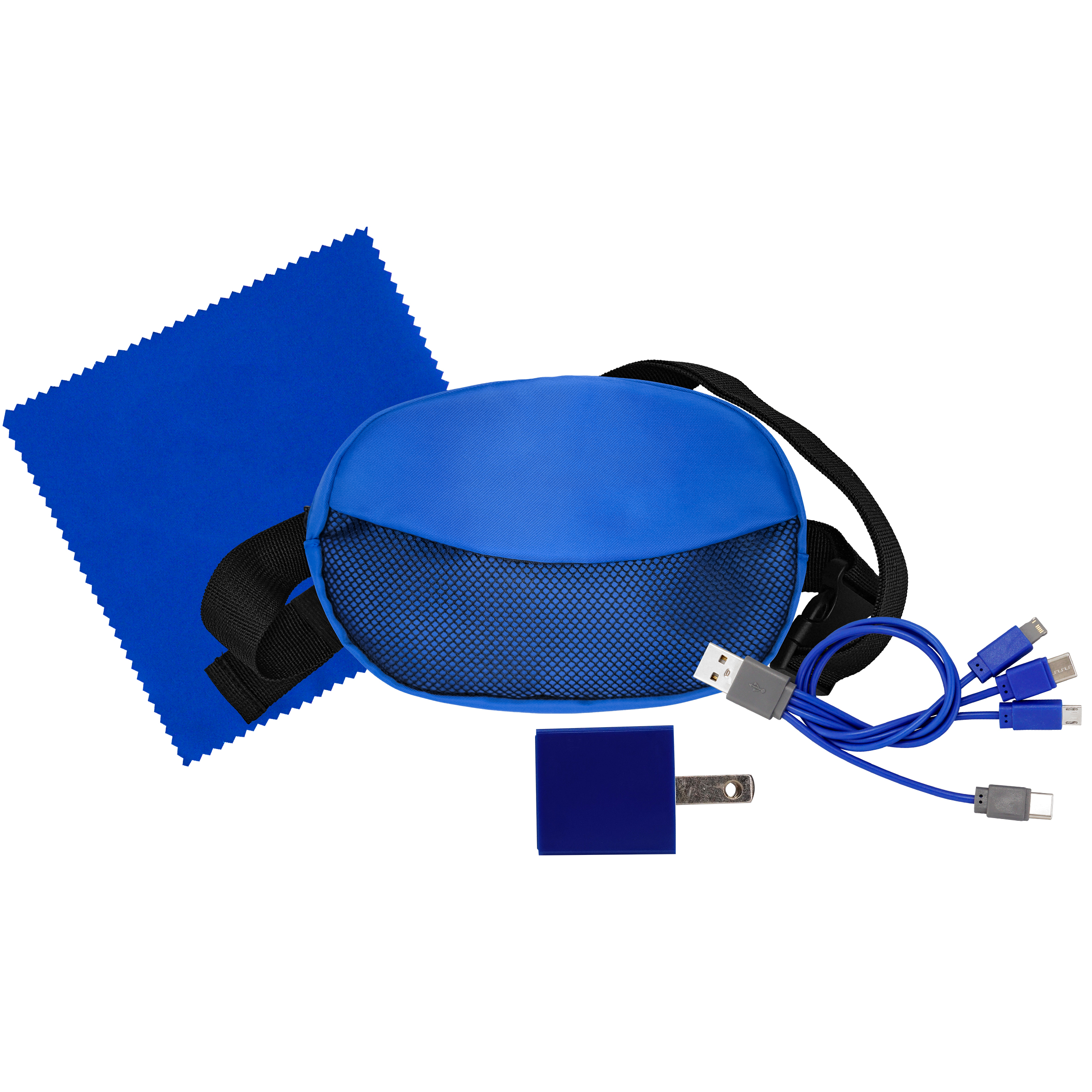 Sporty Charger, Cable and Cloth Travel Set 1