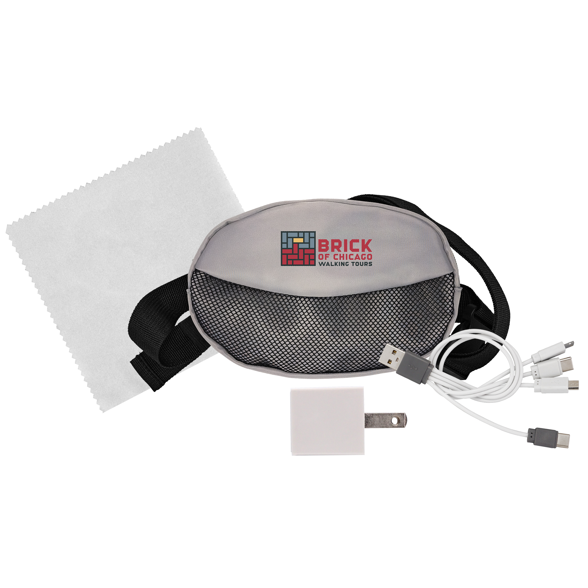 Sporty Charger, Cable and Cloth Travel Set 1