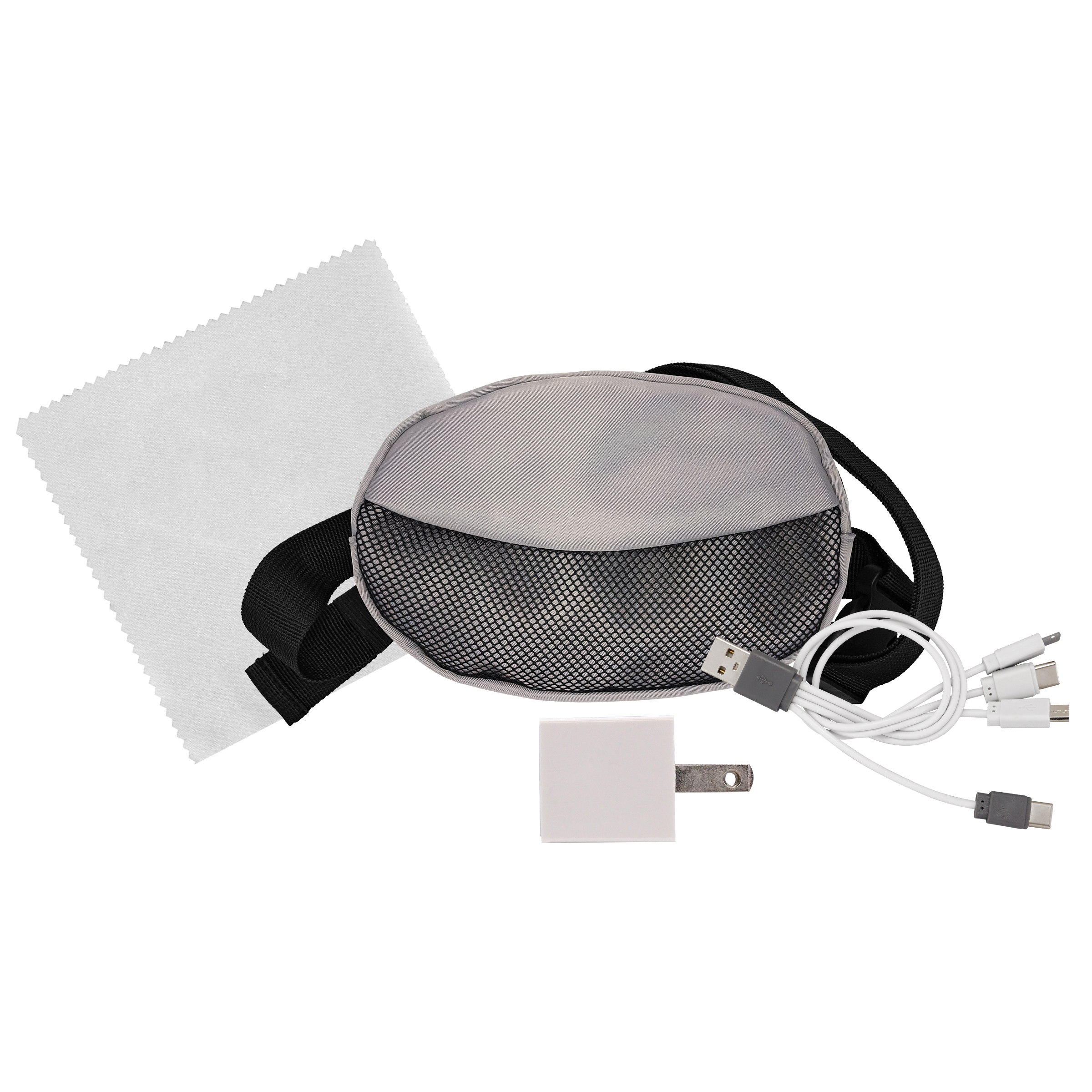 Sporty Charger, Cable and Cloth Travel Set 1