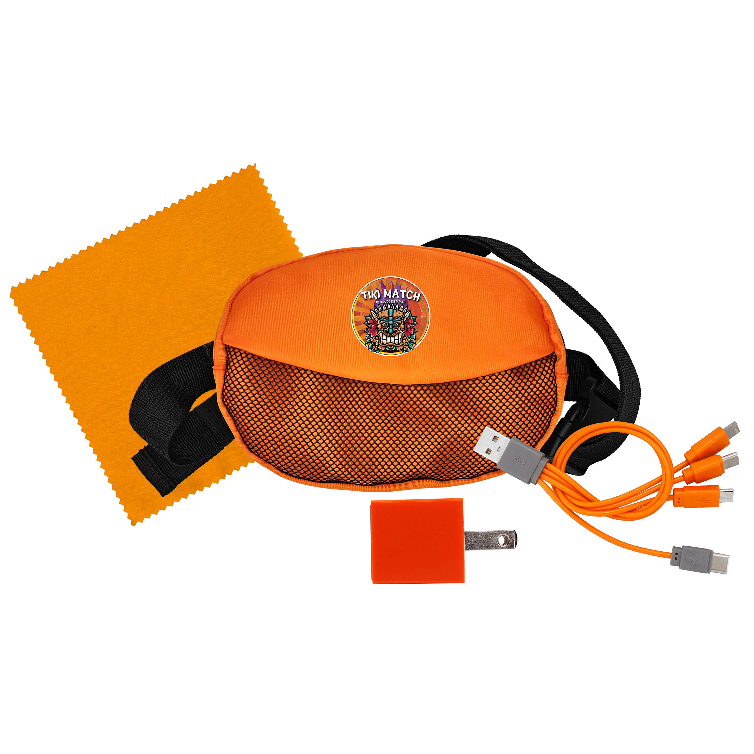 Sporty Charger, Cable and Cloth Travel Set 1