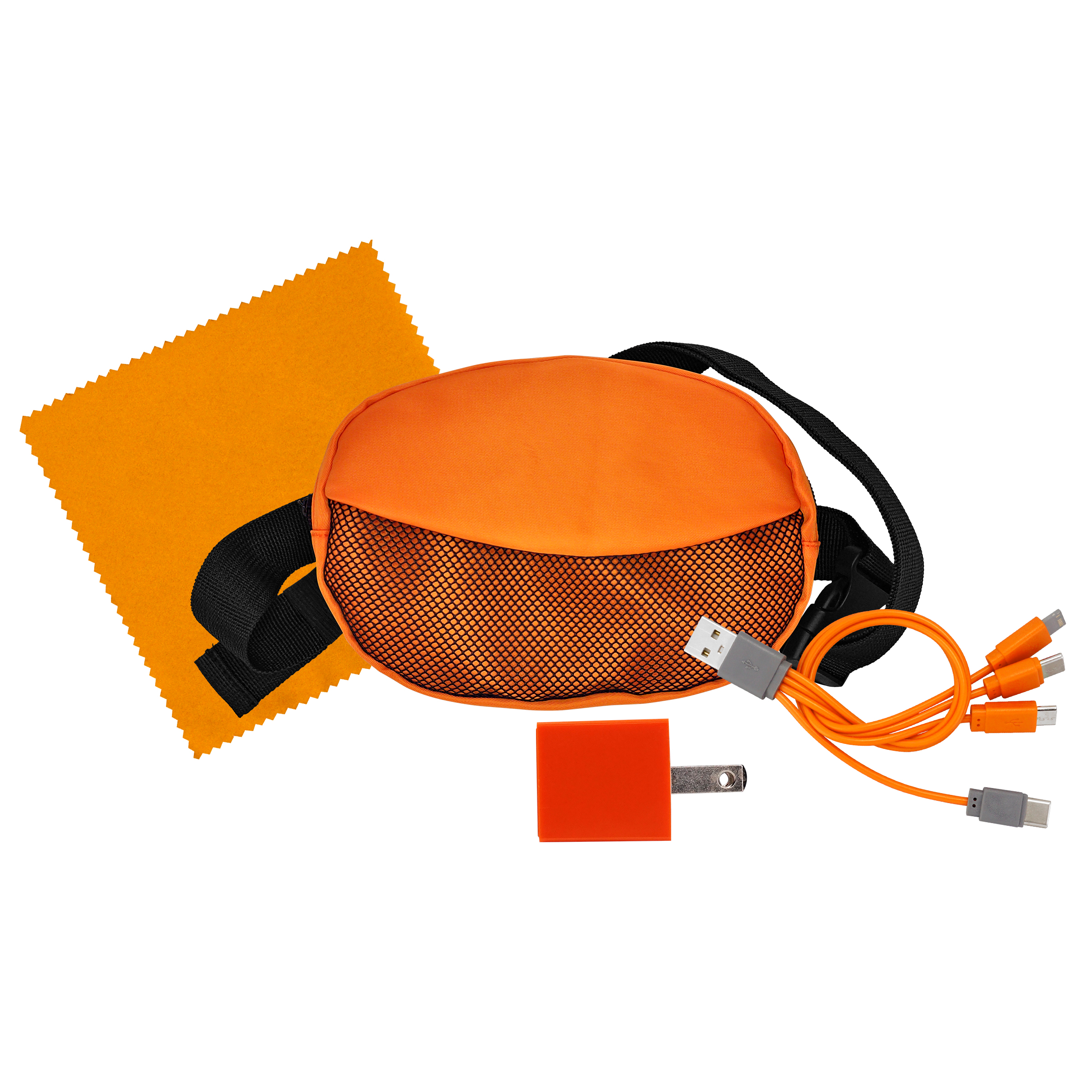 Sporty Charger, Cable and Cloth Travel Set 1