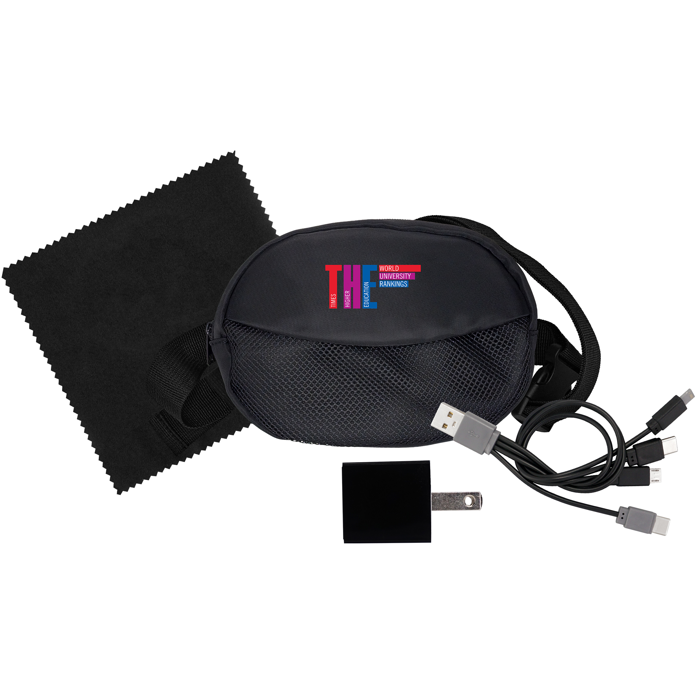 Sporty Charger, Cable and Cloth Travel Set 1