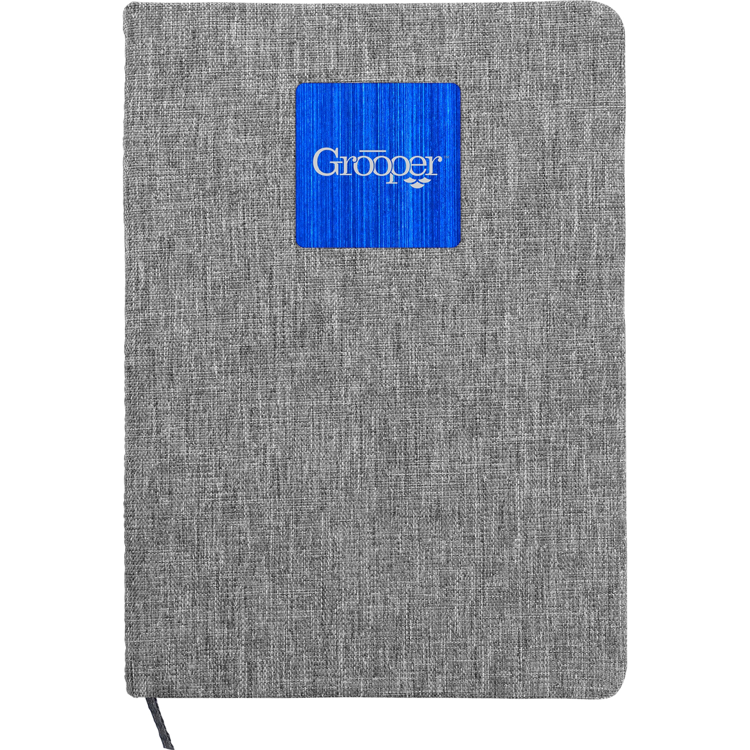 Heathered Recycled Notebook with Metal Accent 1