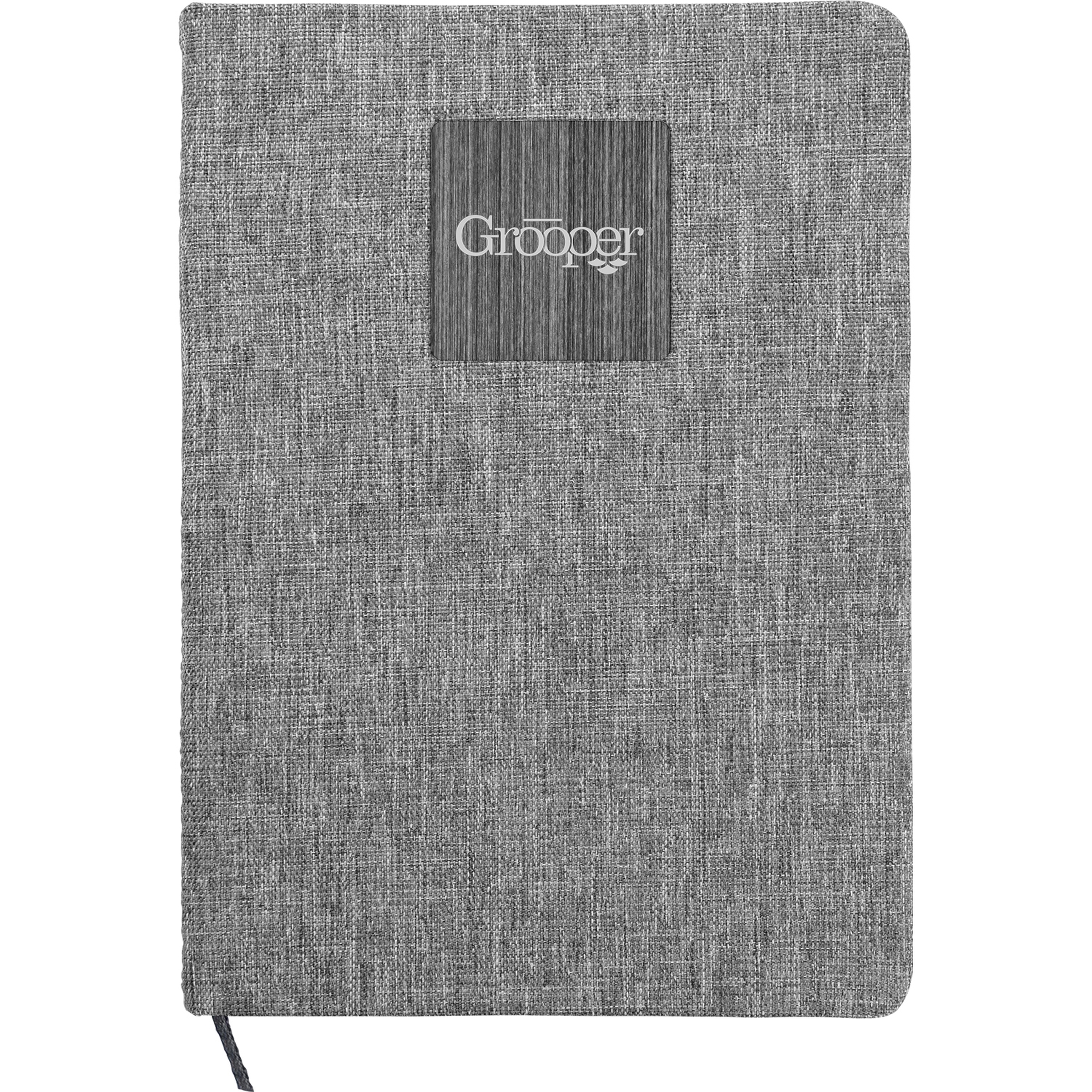 Heathered Recycled Notebook with Metal Accent 1
