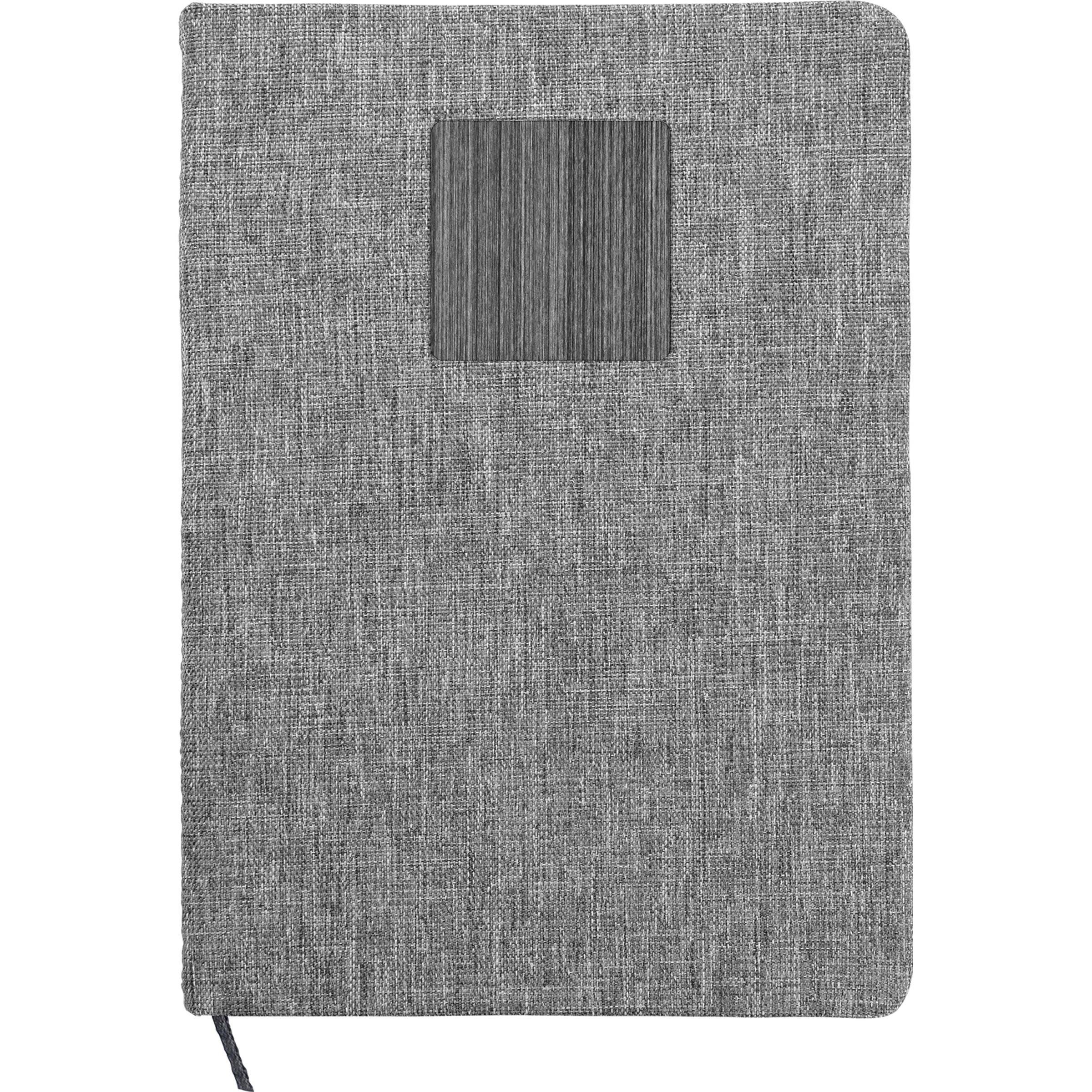 Heathered Recycled Notebook with Metal Accent 1