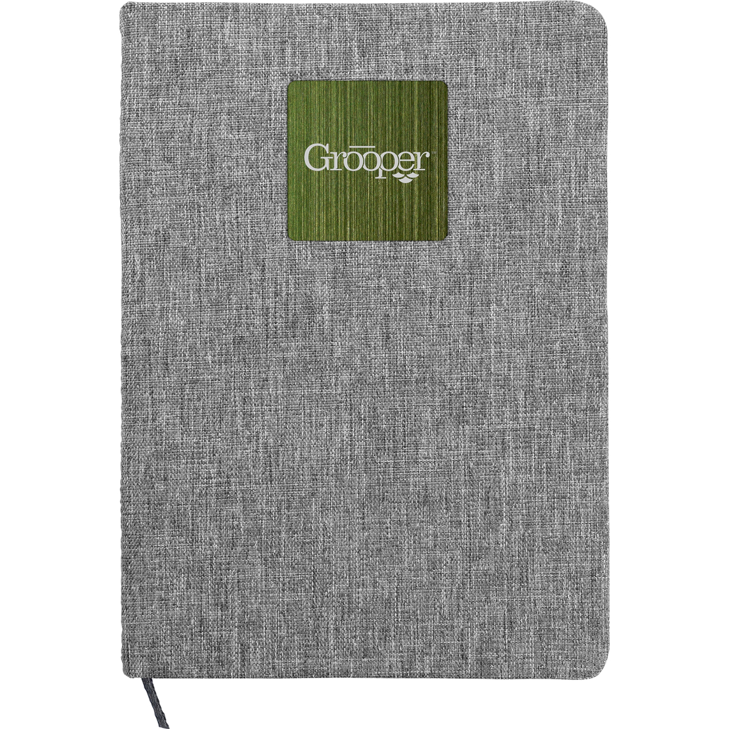 Heathered Recycled Notebook with Metal Accent 1