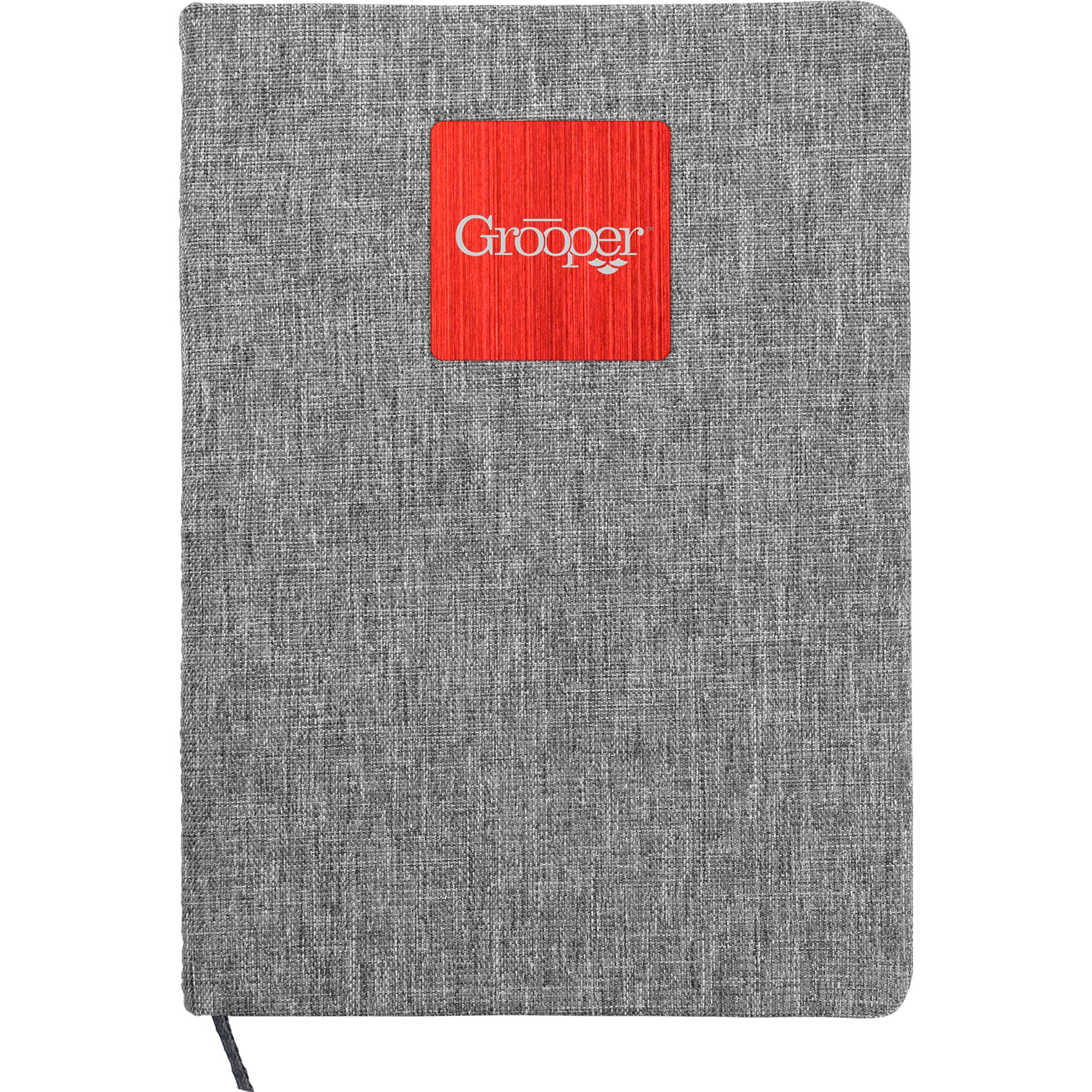Heathered Recycled Notebook with Metal Accent 1