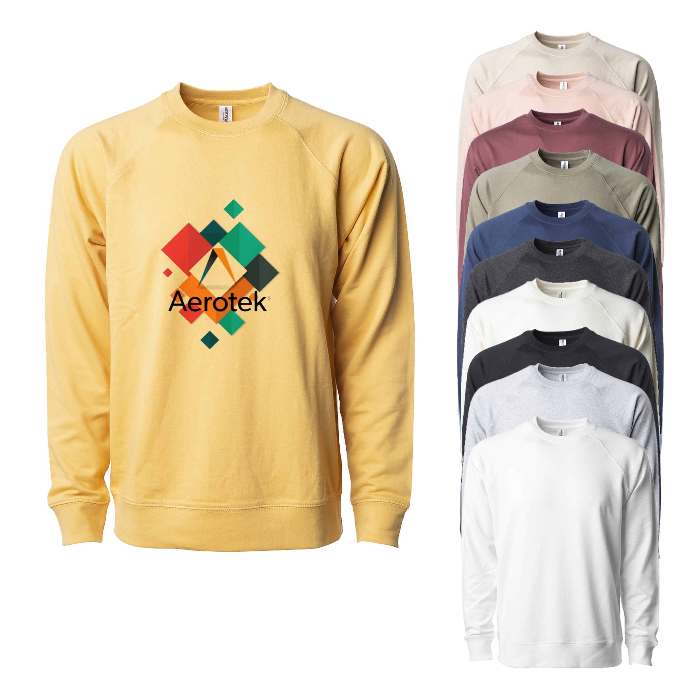 Unisex Lightweight Loopback Terry Crew 1