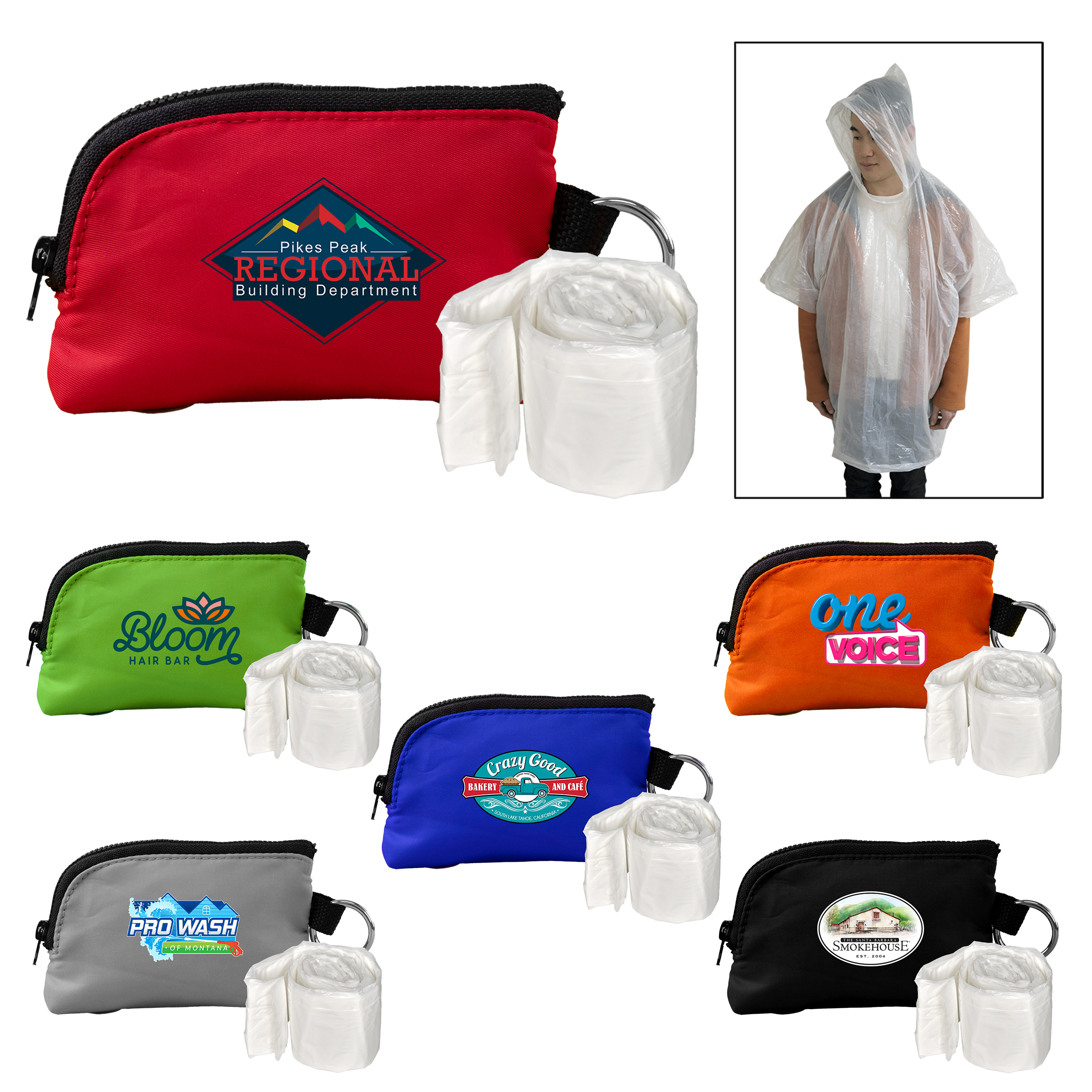 RPET Zip Around Poncho Pouch 1