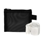 Recycled Mesh Poncho Pouch - Black Blank Recycled Mesh Poncho Pouch - Black Blank