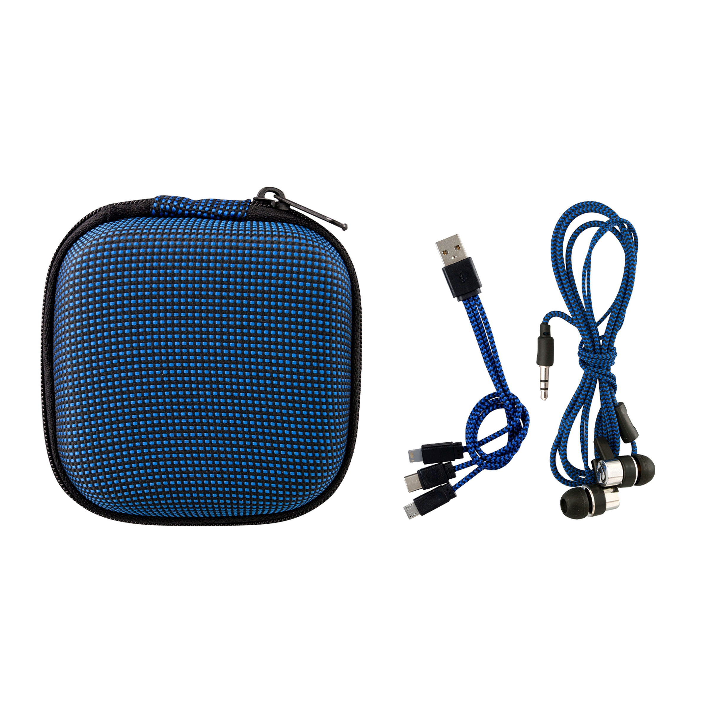 Textured Charging Cable Ear Bud Kit 1