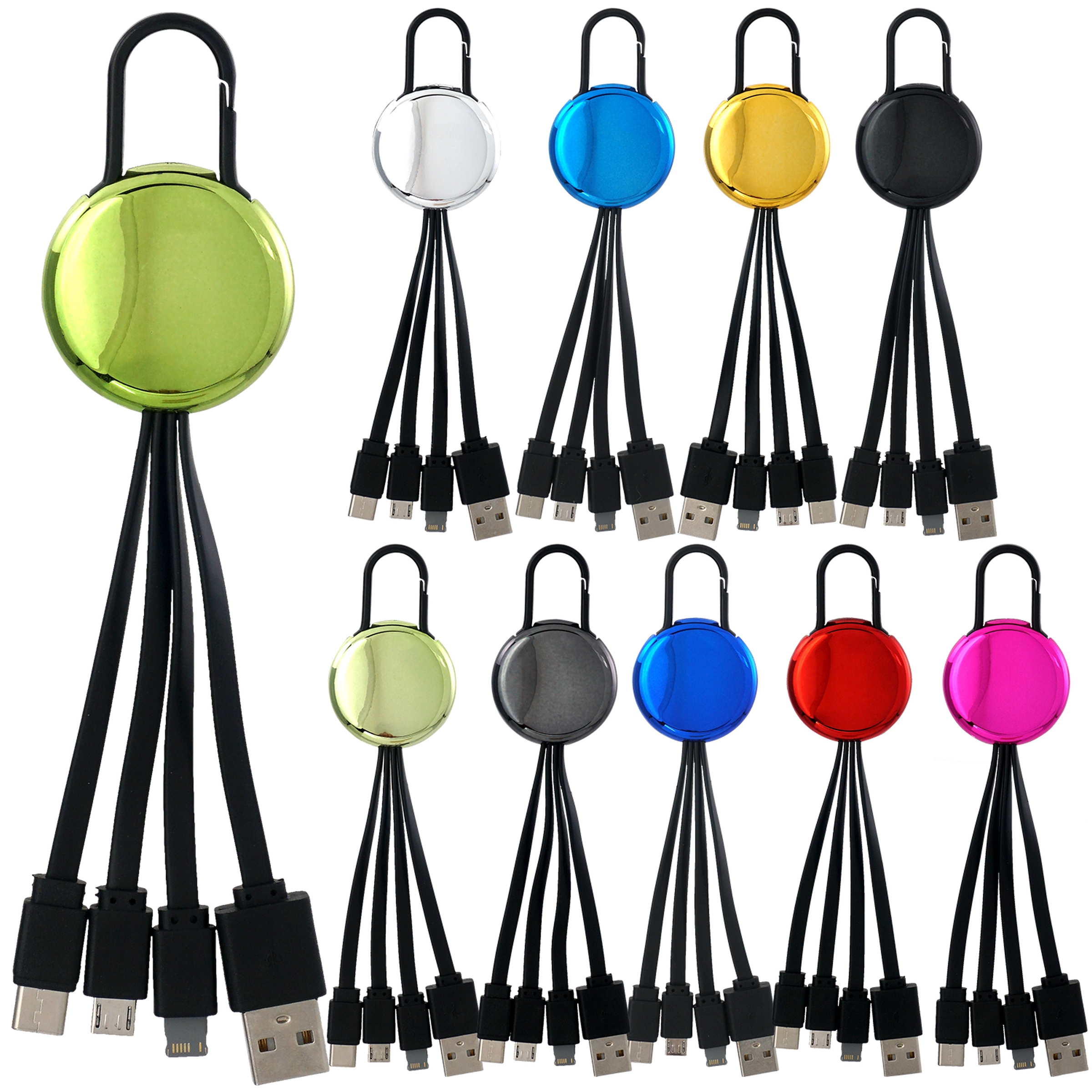 Metallic Easy Clip 3" 1 Charging Cable 1