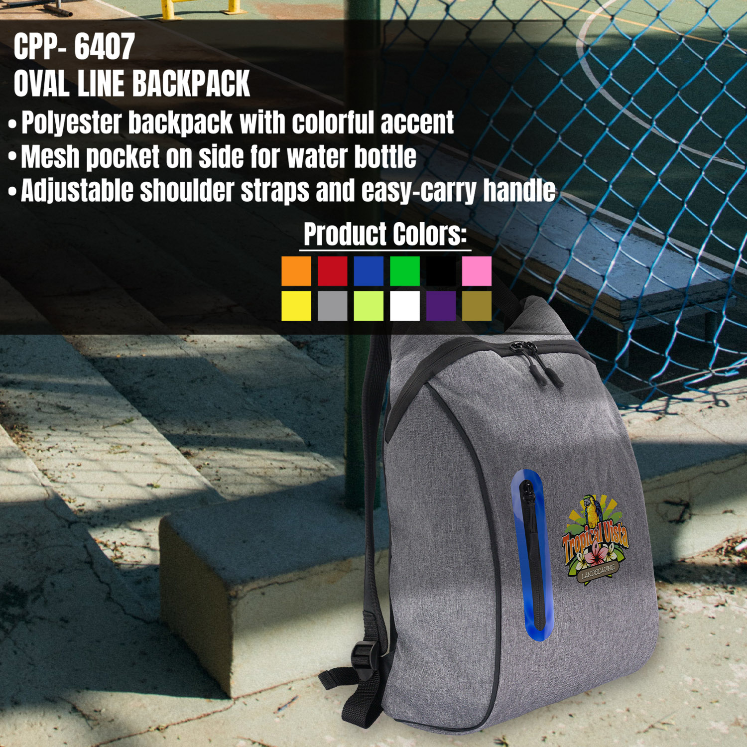 Oval Line Backpack 1