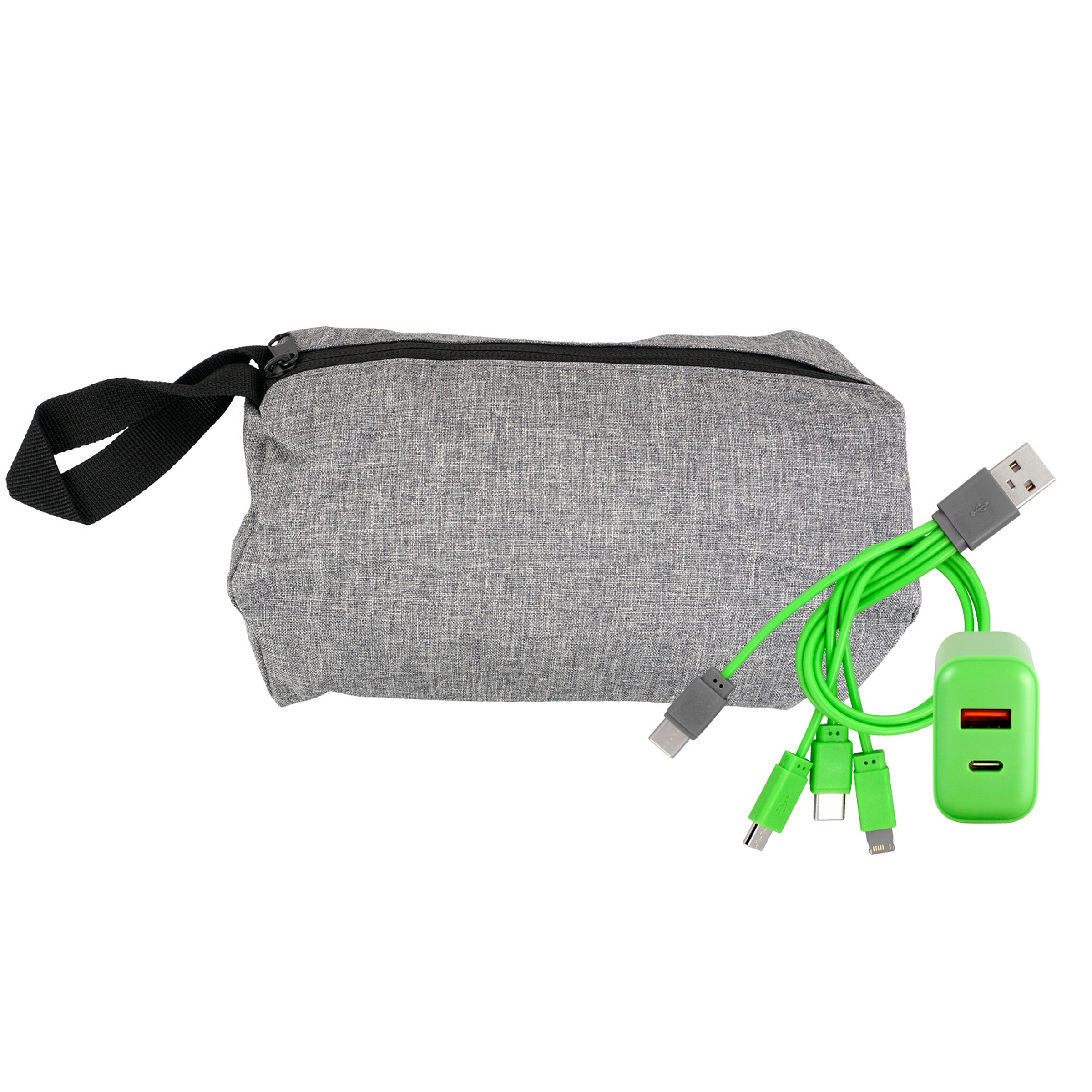 Recycled Travel Pouch Fast Charger Set 1