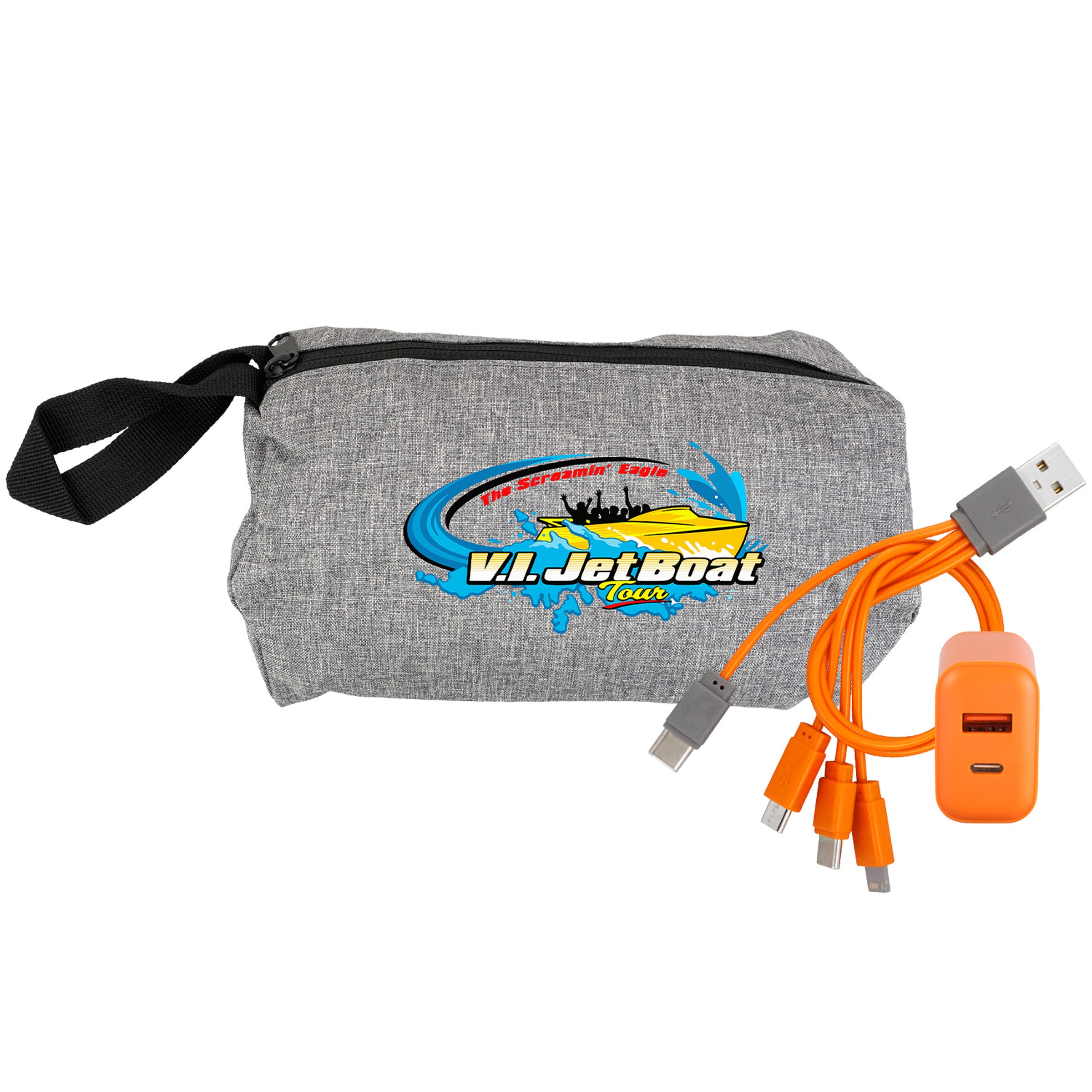 Recycled Travel Pouch Fast Charger Set 1