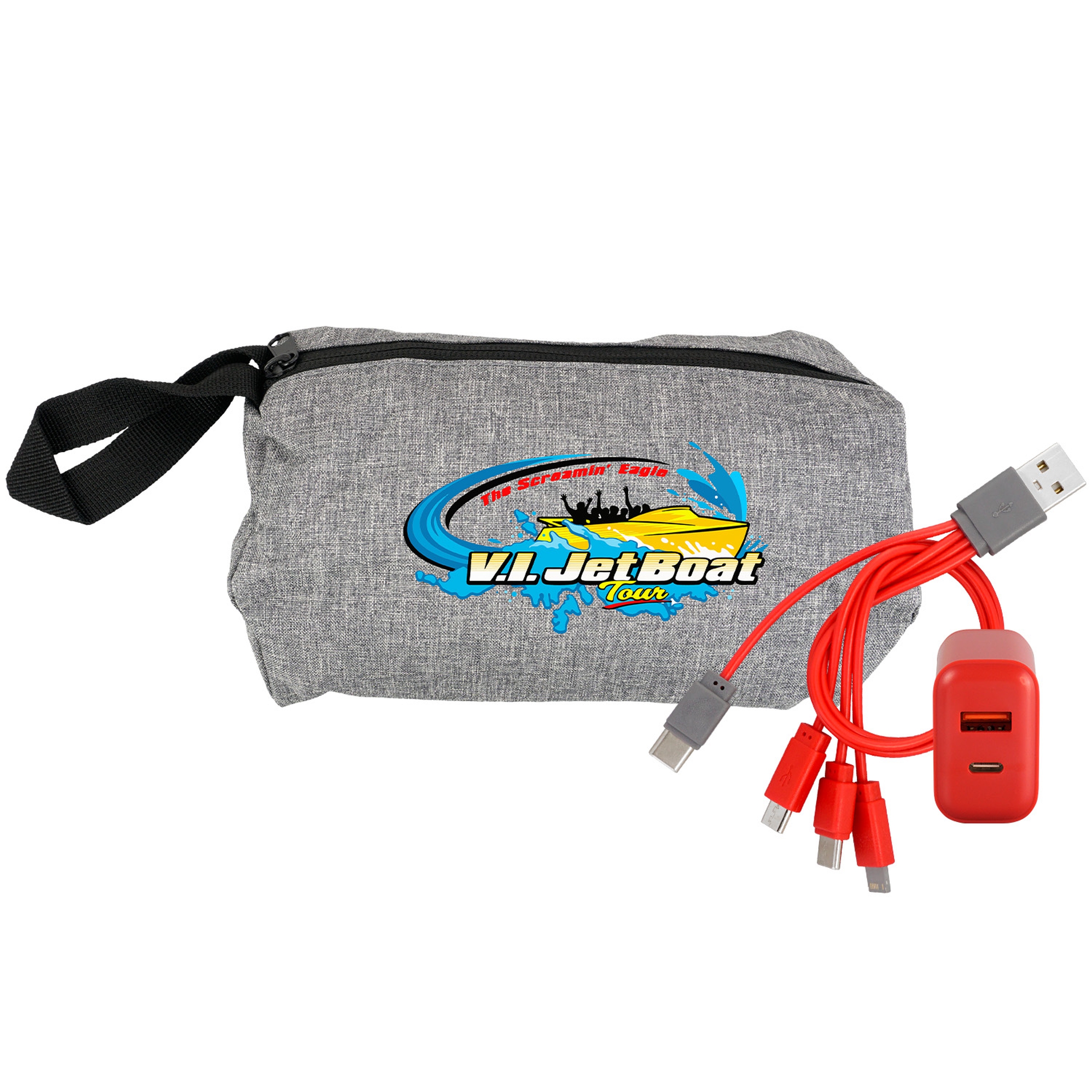 Recycled Travel Pouch Fast Charger Set 1