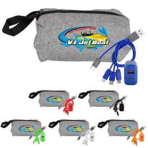 Recycled Travel Pouch Fast Charger Set 1 Recycled Travel Pouch Fast Charger Set 1