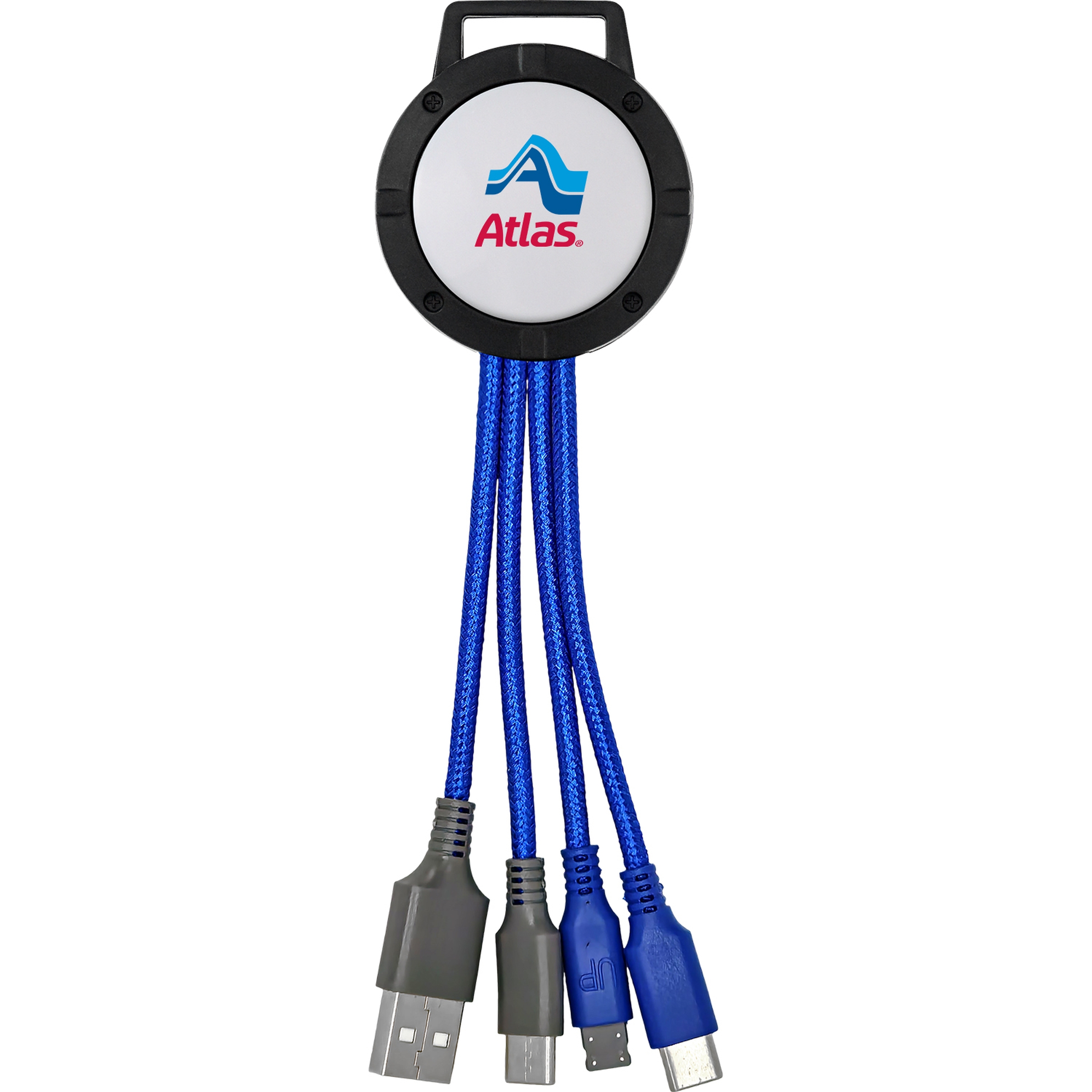 Vivid Dual Input 3-in-1 Colorful Charging Cable 1