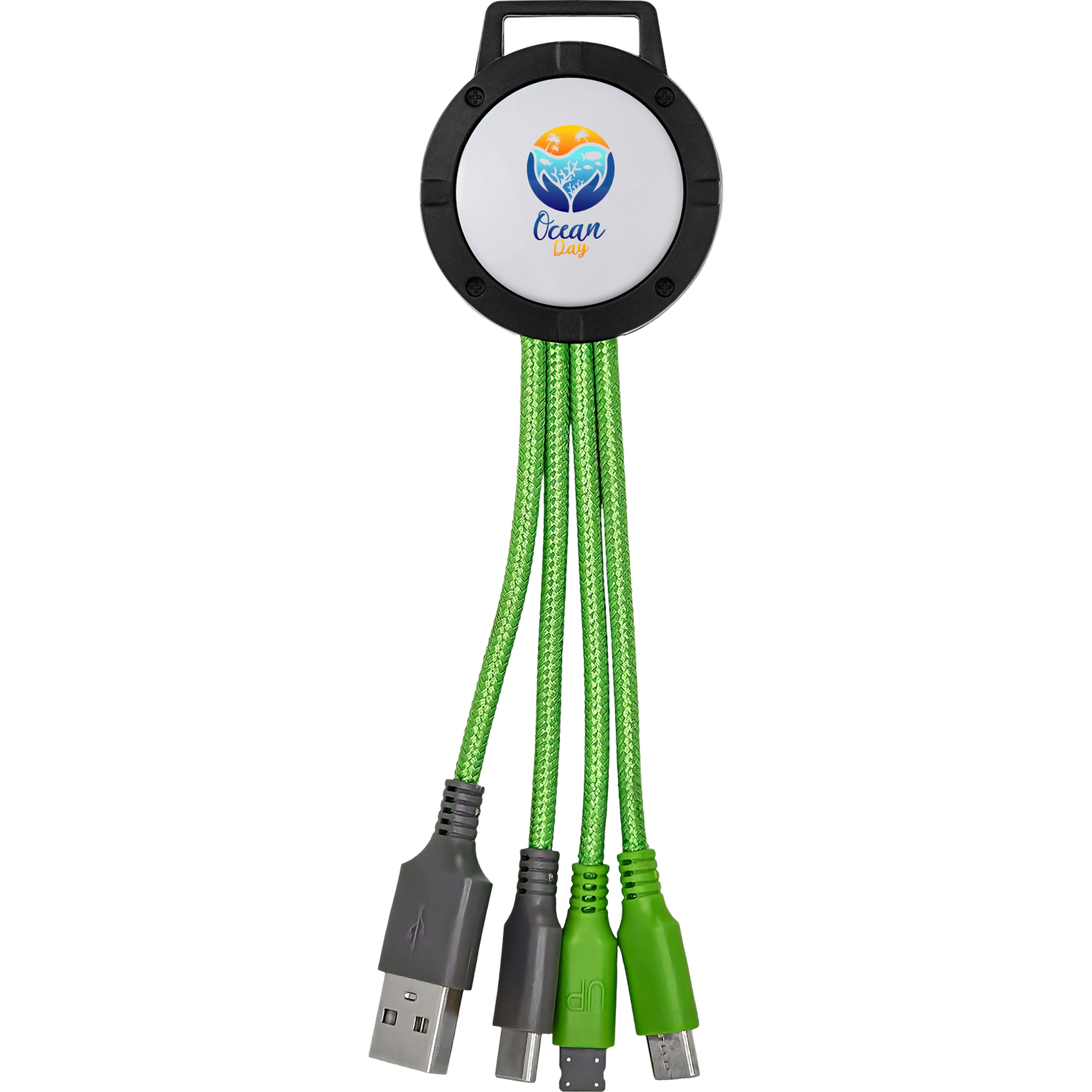 Vivid Dual Input 3-in-1 Colorful Charging Cable 1