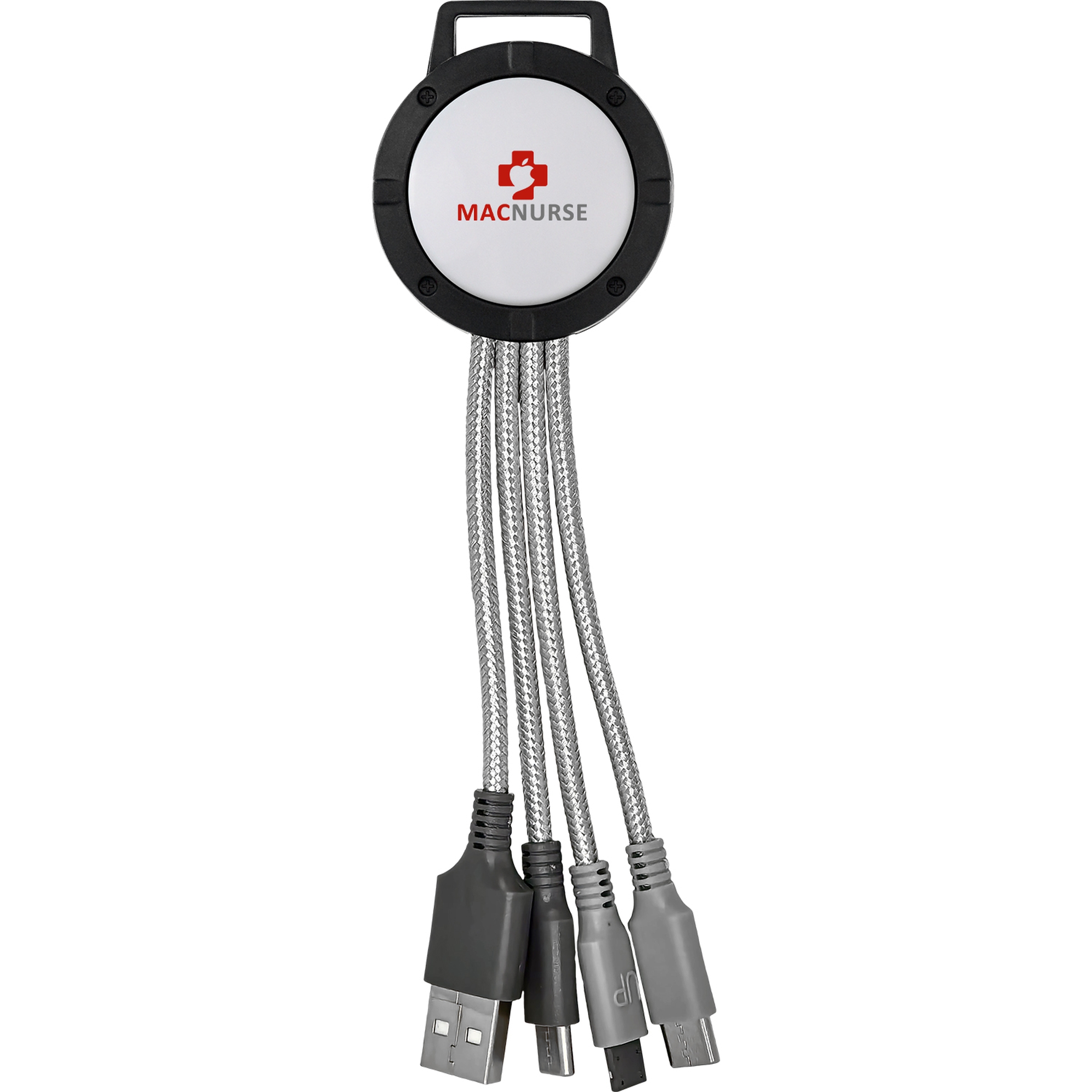 Vivid Dual Input 3-in-1 Colorful Charging Cable 1