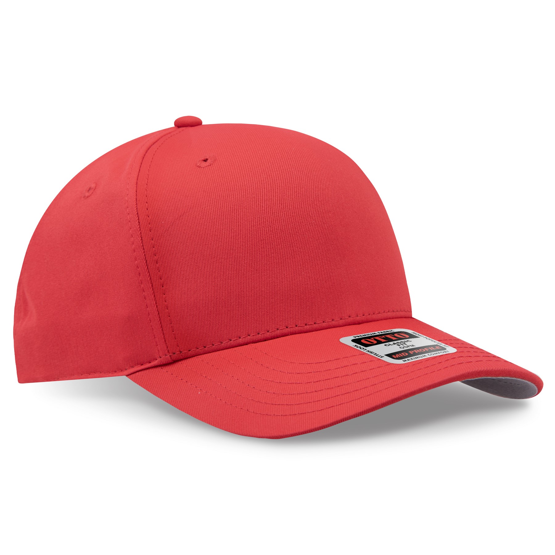 OTTO CAP® Seamless 6 Panel Mid Profile Baseball Cap 1