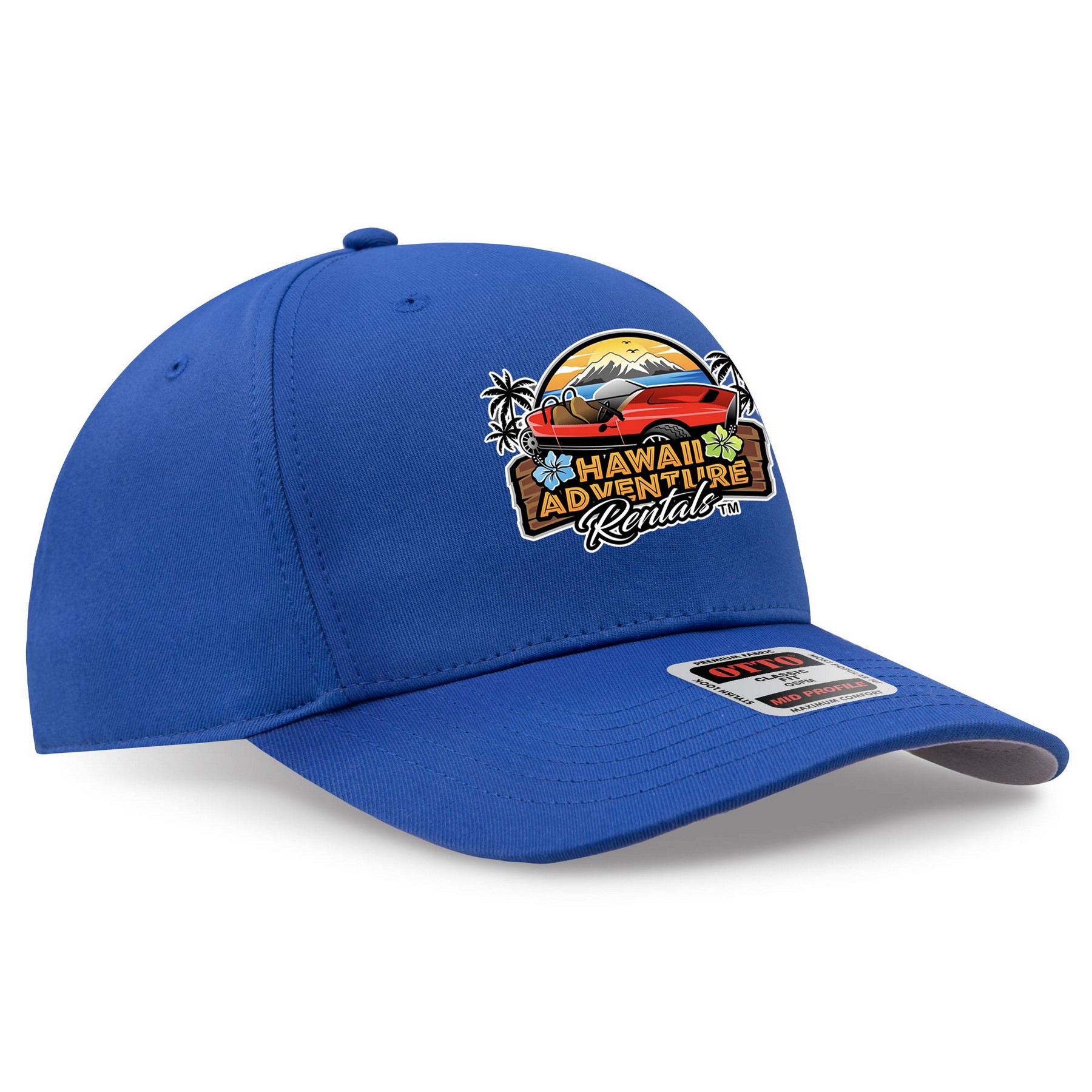 OTTO CAP® Seamless 6 Panel Mid Profile Baseball Cap 1