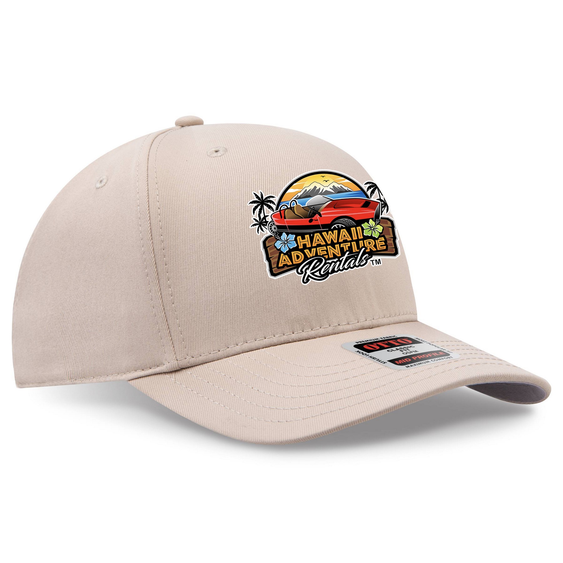 OTTO CAP® Seamless 6 Panel Mid Profile Baseball Cap 1