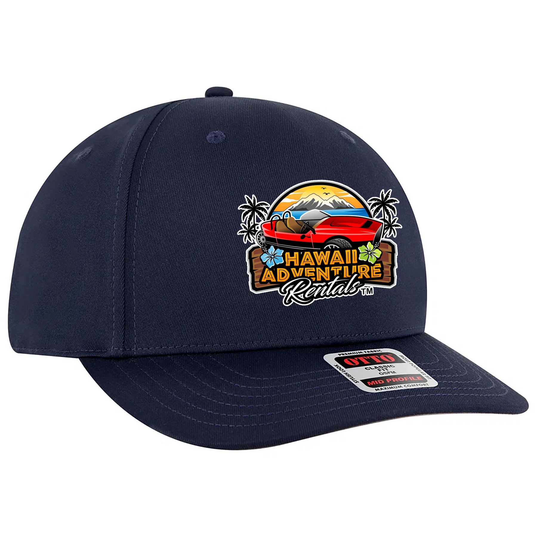 OTTO CAP® Seamless 6 Panel Mid Profile Baseball Cap 1