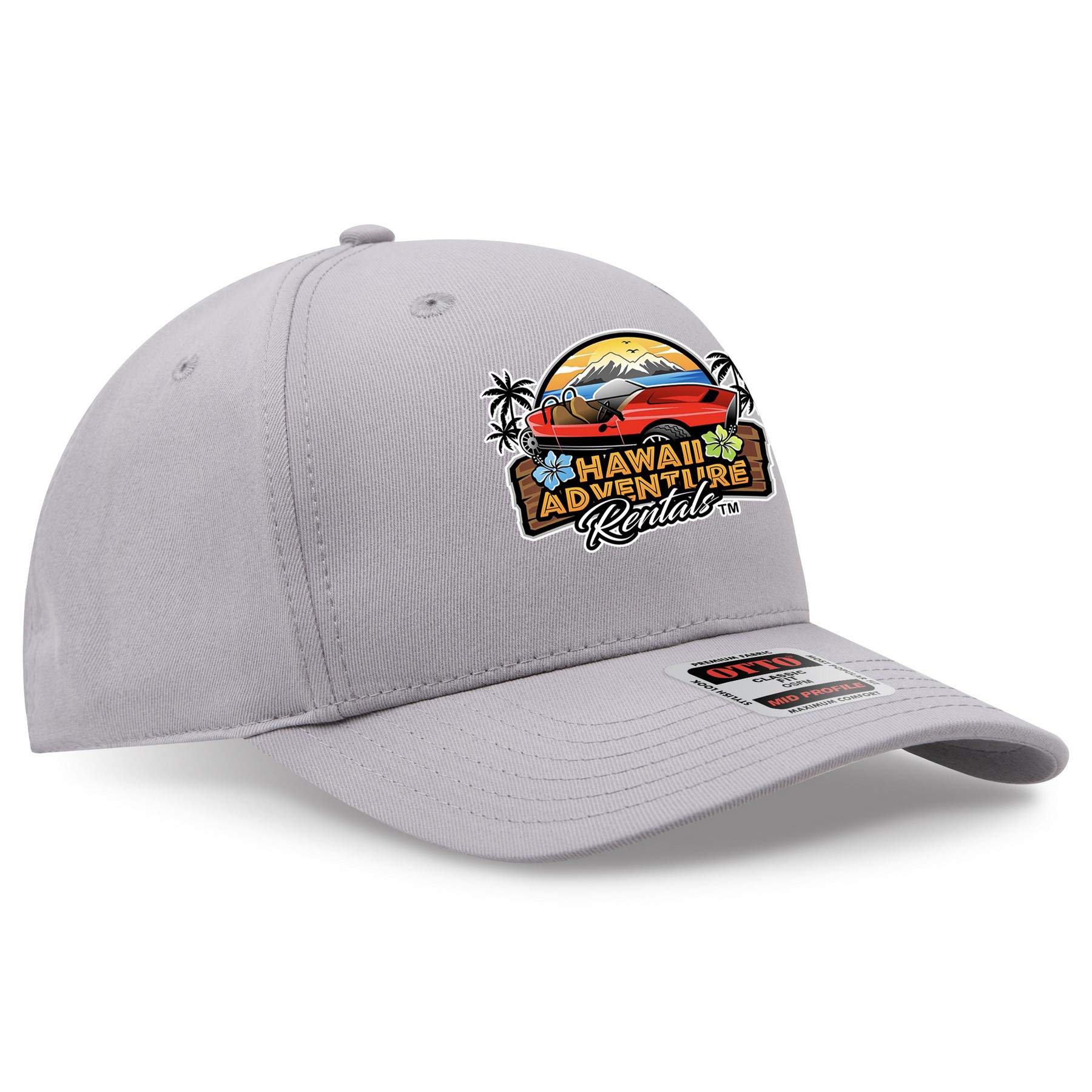 OTTO CAP® Seamless 6 Panel Mid Profile Baseball Cap 1