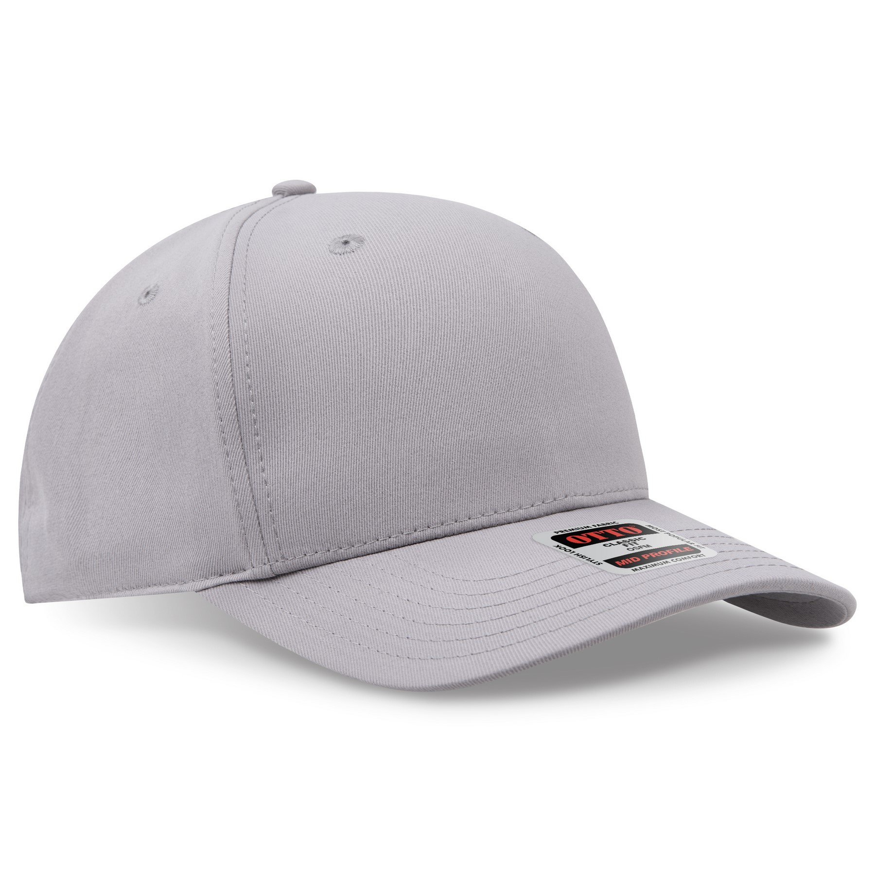 OTTO CAP® Seamless 6 Panel Mid Profile Baseball Cap 1