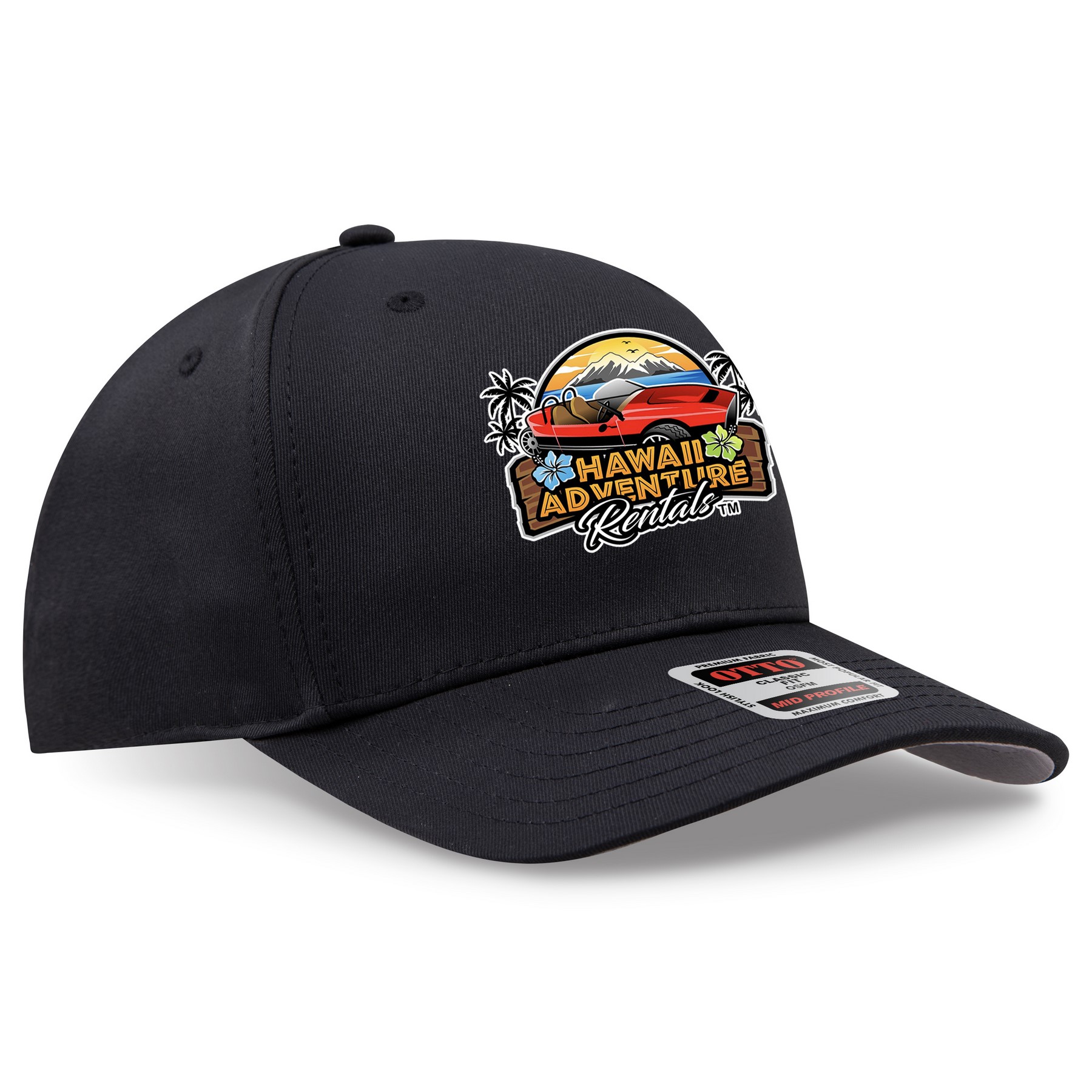 OTTO CAP® Seamless 6 Panel Mid Profile Baseball Cap 1