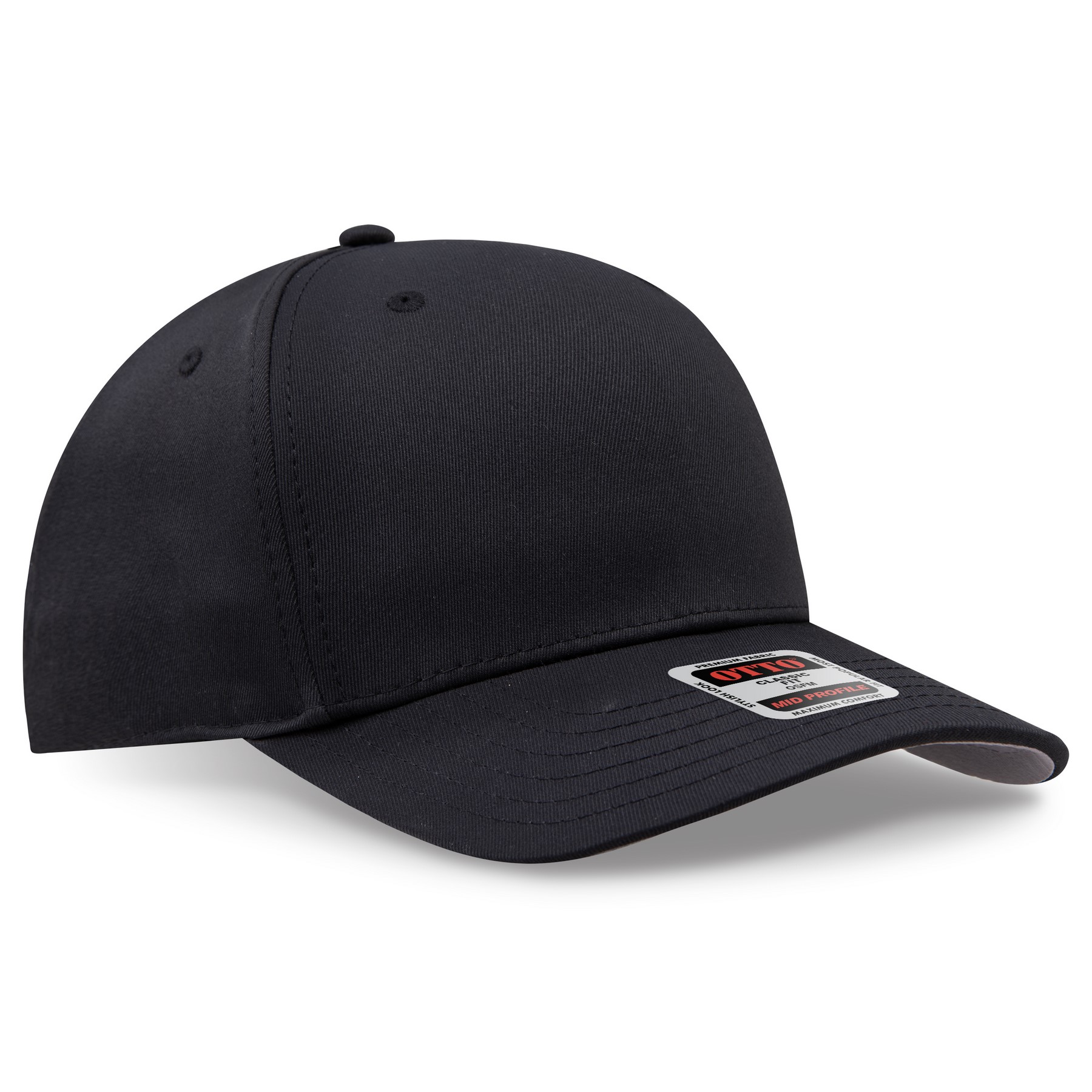 OTTO CAP® Seamless 6 Panel Mid Profile Baseball Cap 1