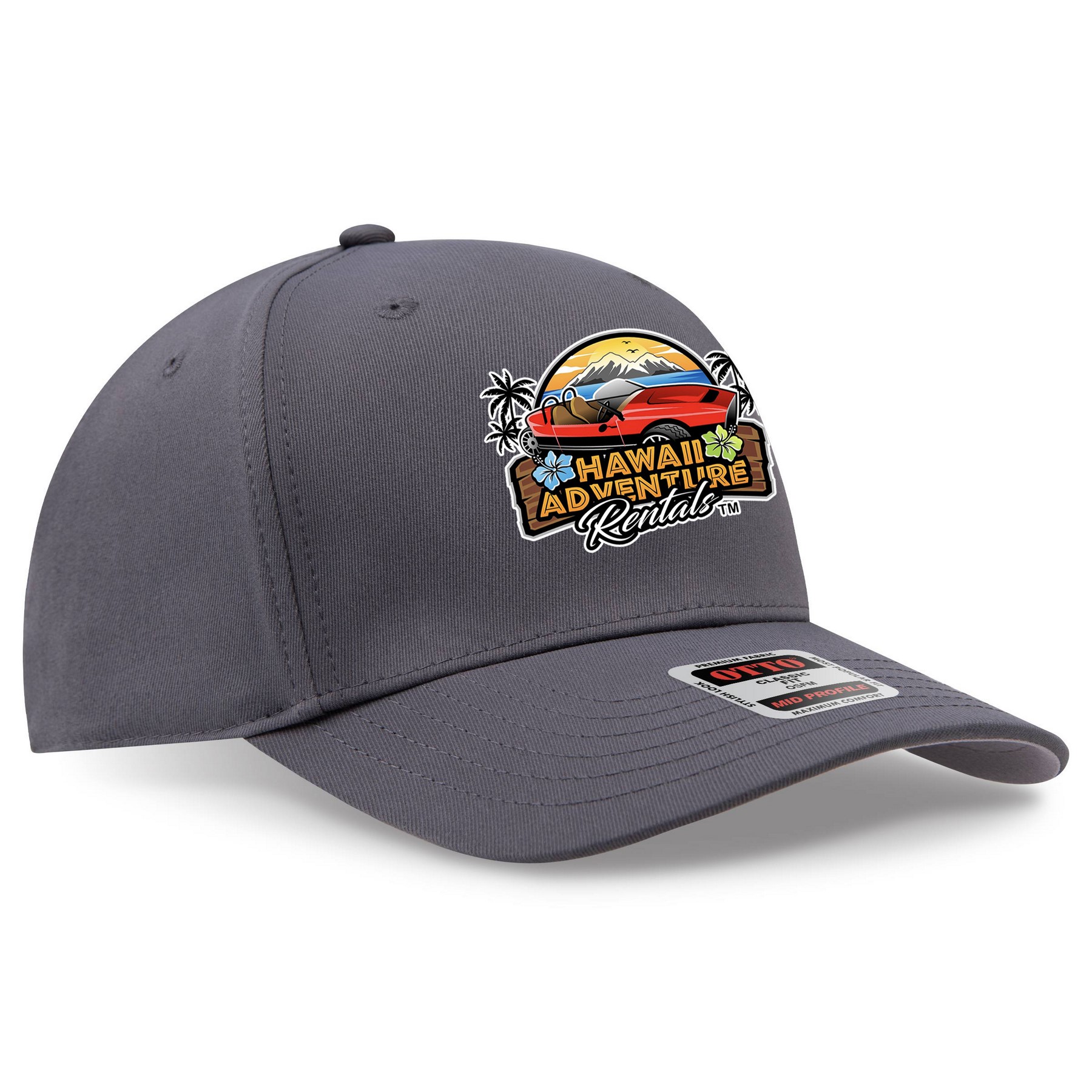 OTTO CAP® Seamless 6 Panel Mid Profile Baseball Cap 1