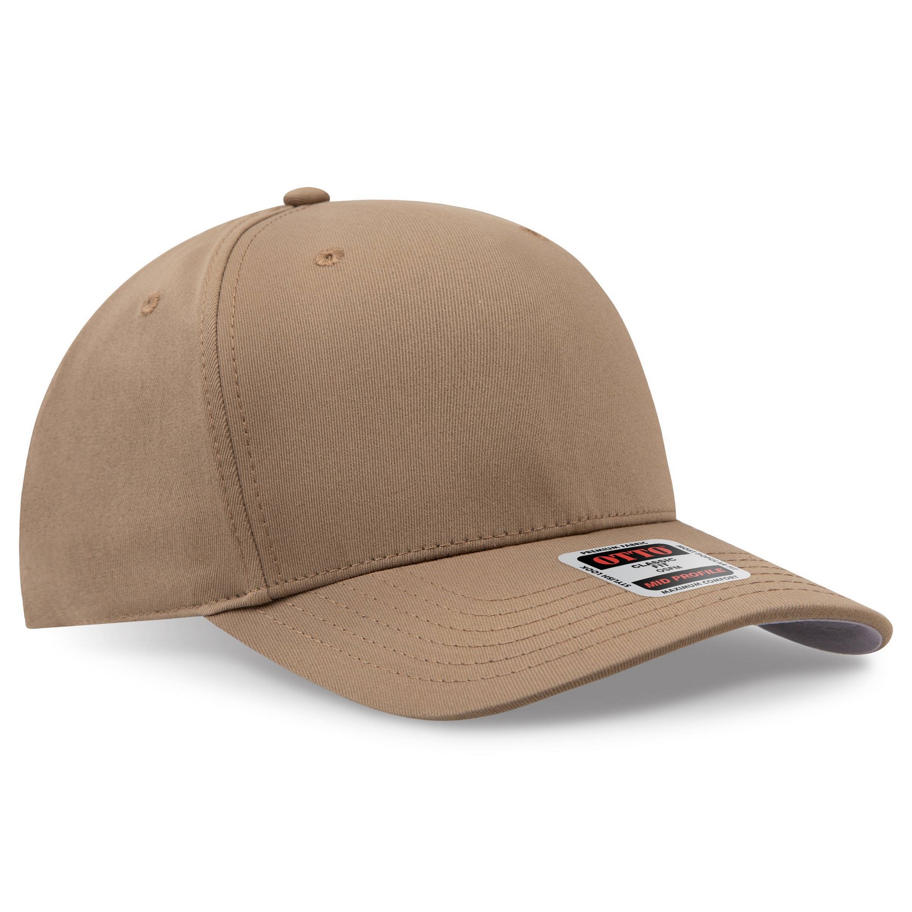OTTO CAP® Seamless 6 Panel Mid Profile Baseball Cap 1
