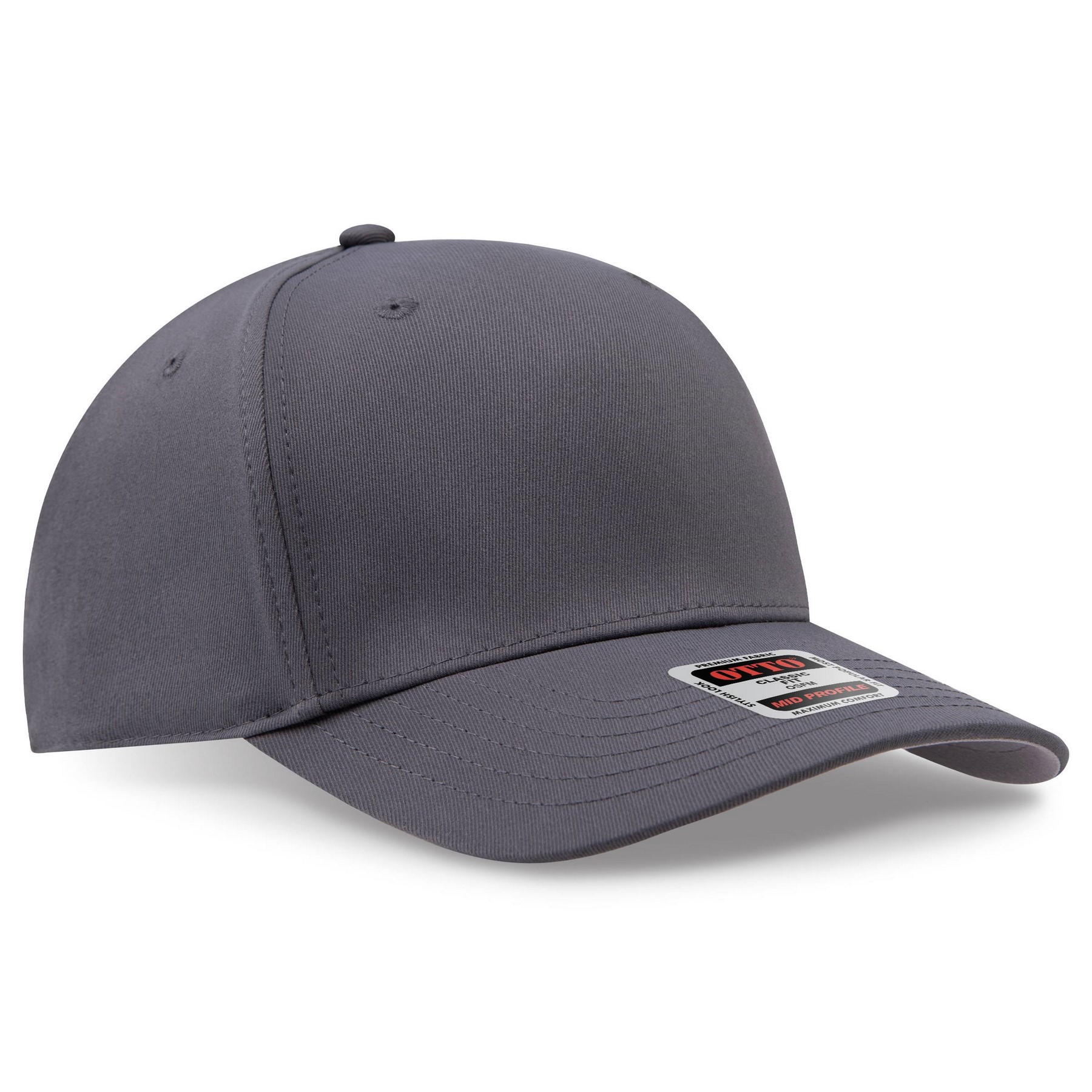 OTTO CAP® Seamless 6 Panel Mid Profile Baseball Cap 1