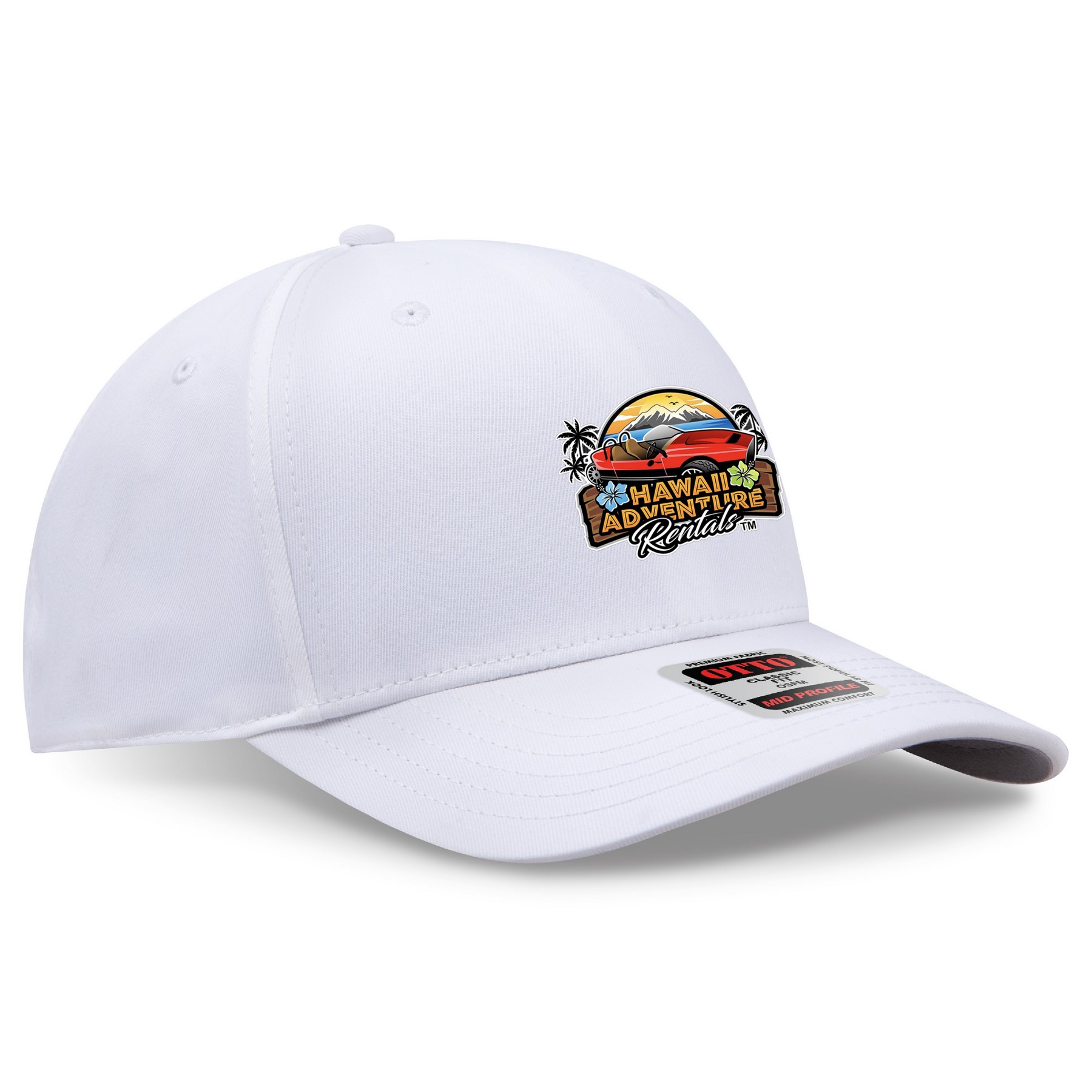 OTTO CAP® Seamless 6 Panel Mid Profile Baseball Cap 1
