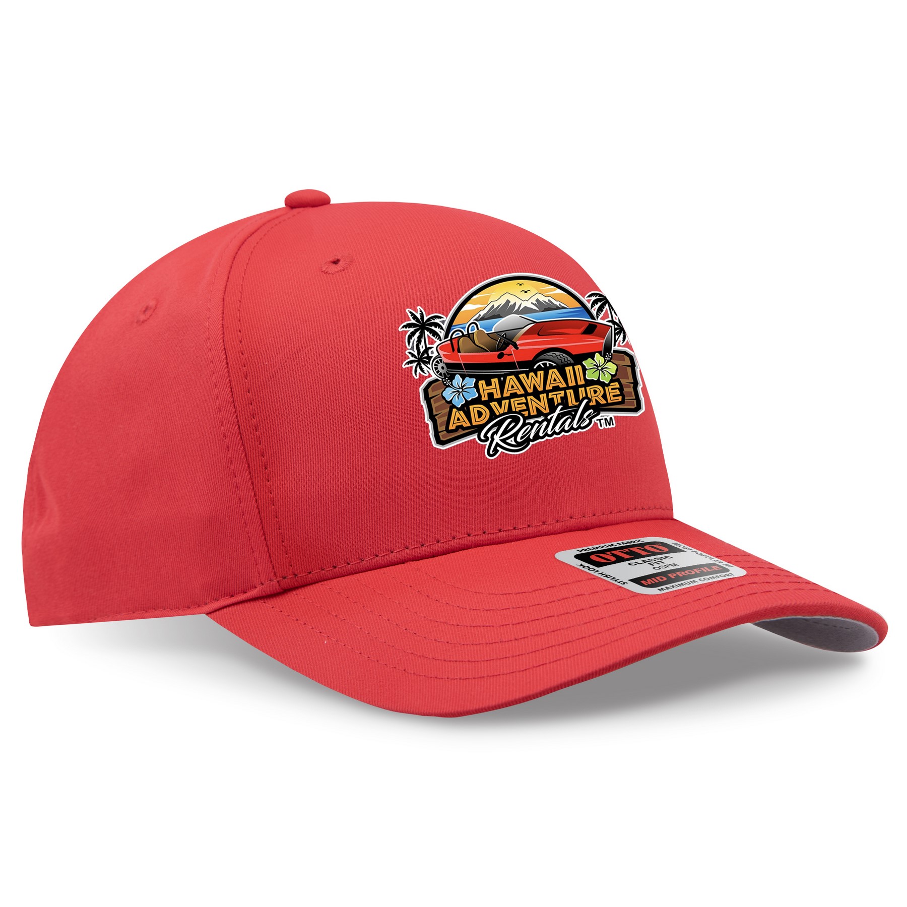 OTTO CAP® Seamless 6 Panel Mid Profile Baseball Cap 1