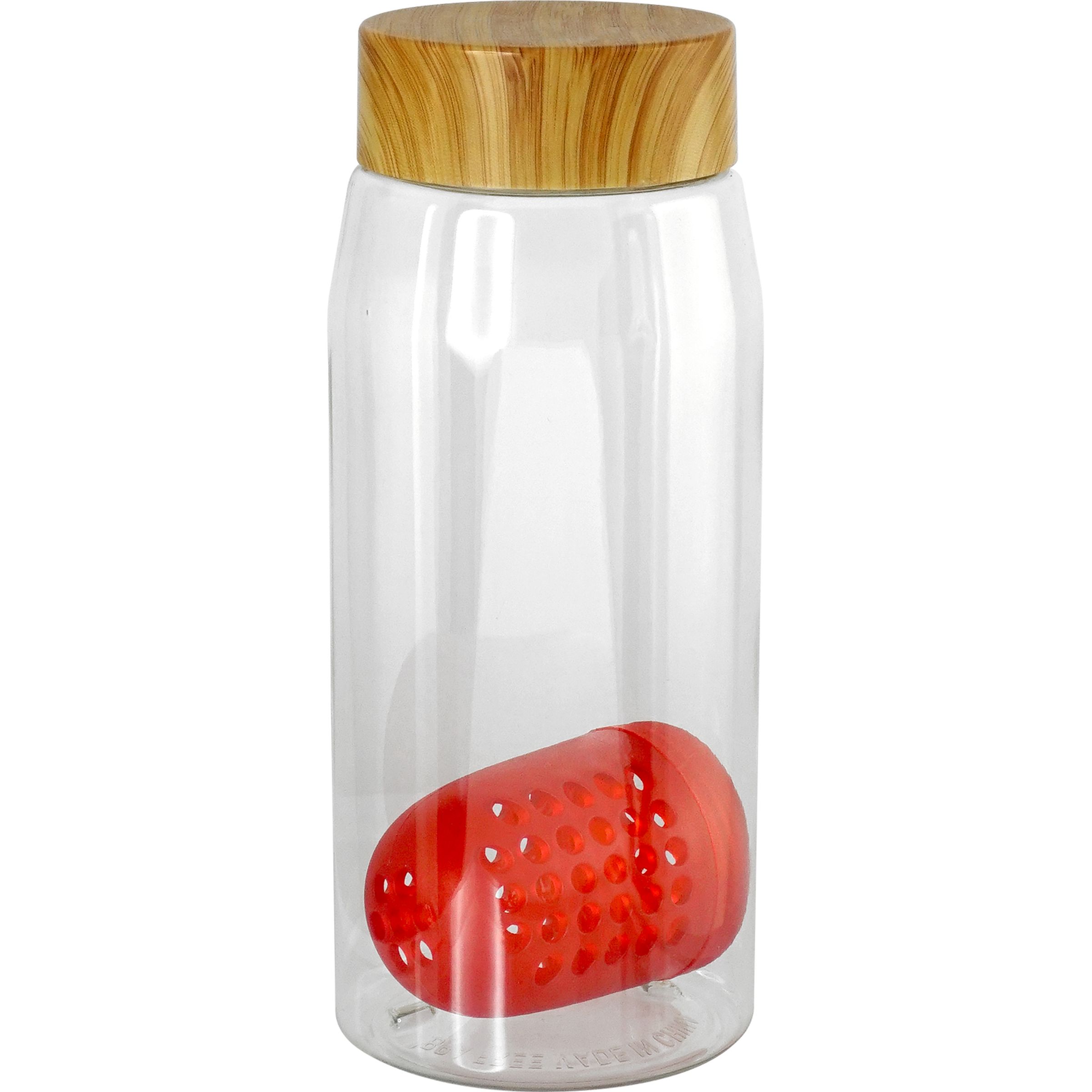 Bamboo Pattern 25 Oz. Recycled Bottle with Floating Infuser 1