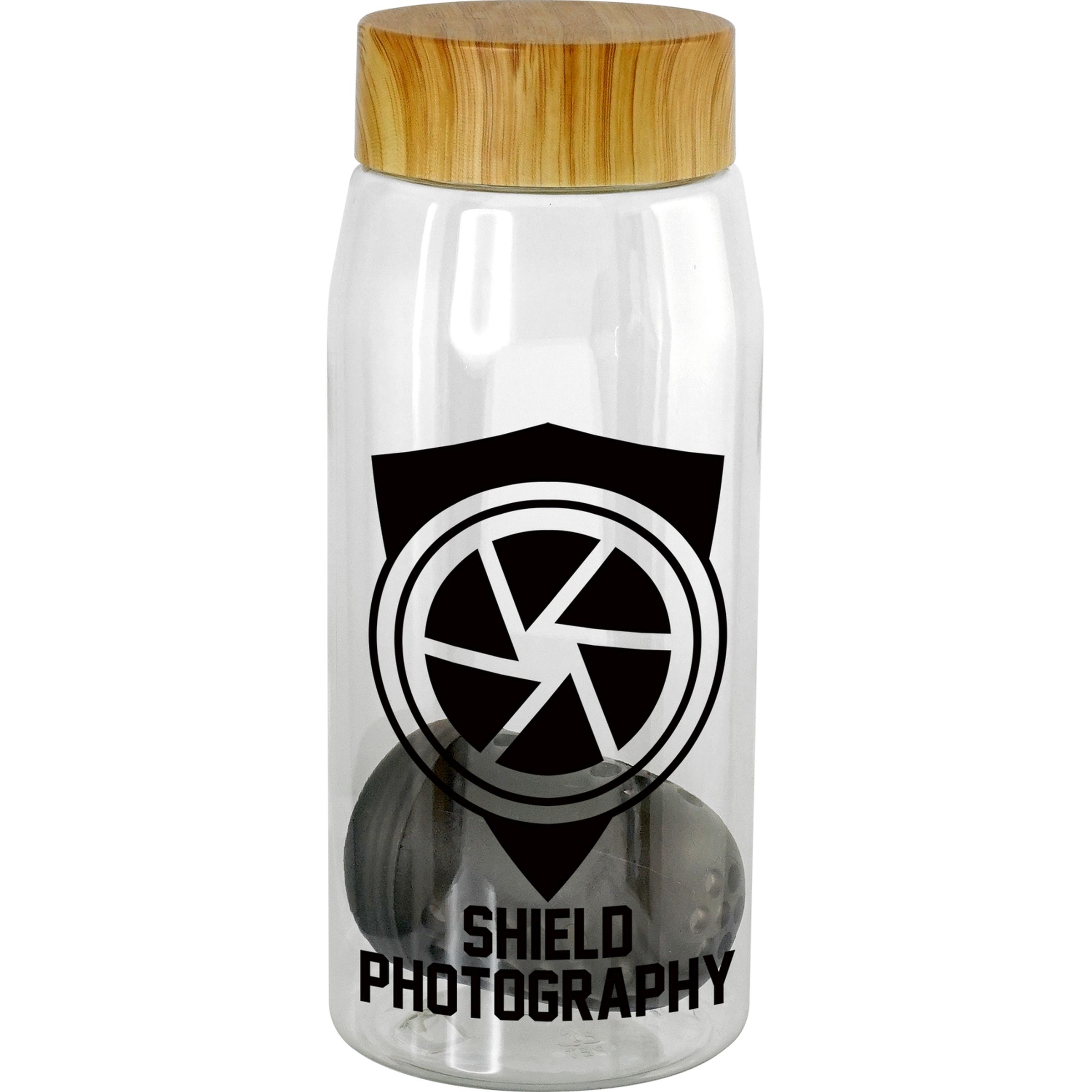 Bamboo Pattern 25 Oz. Recycled Bottle with Floating Infuser 1