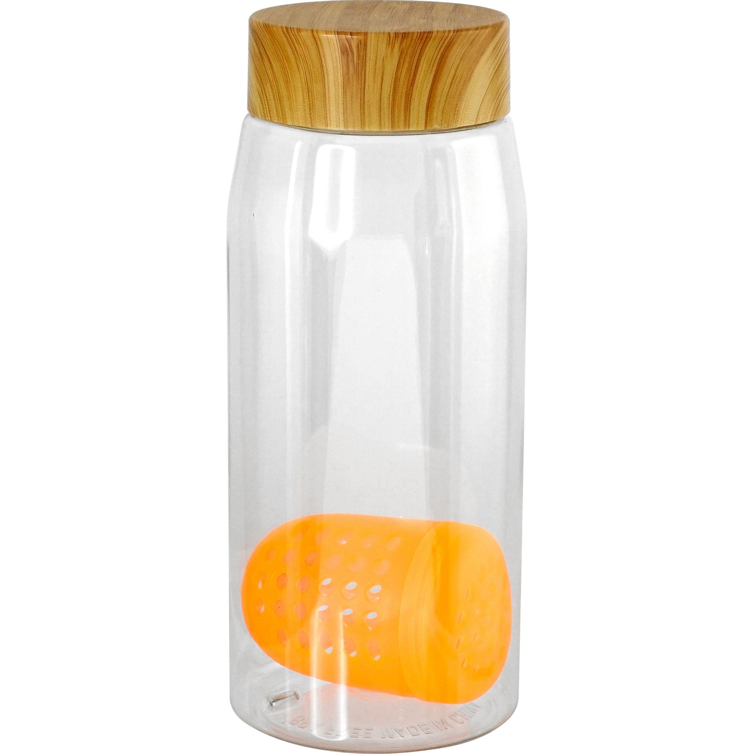 Bamboo Pattern 25 Oz. Recycled Bottle with Floating Infuser 1