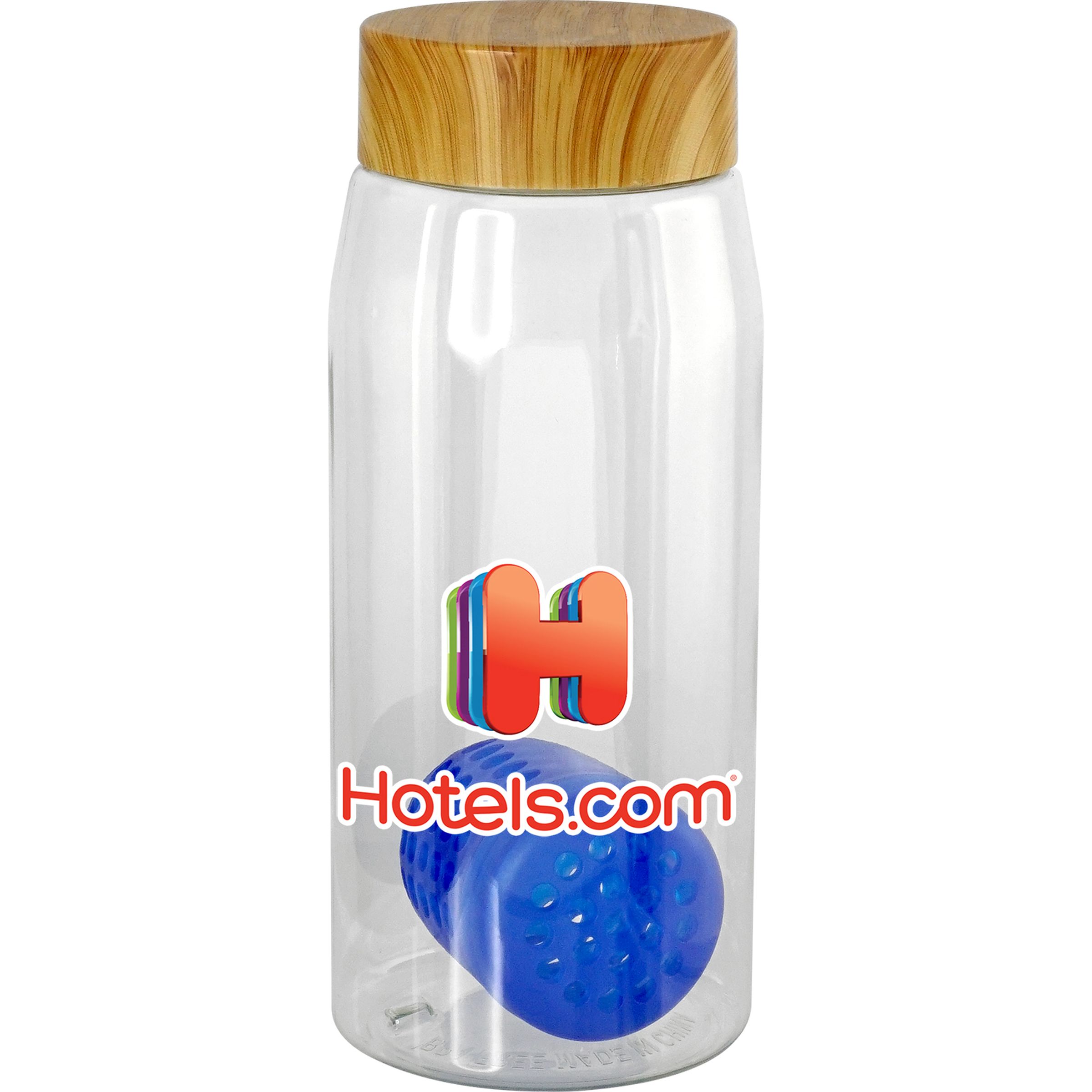 Bamboo Pattern 25 Oz. Recycled Bottle with Floating Infuser 1