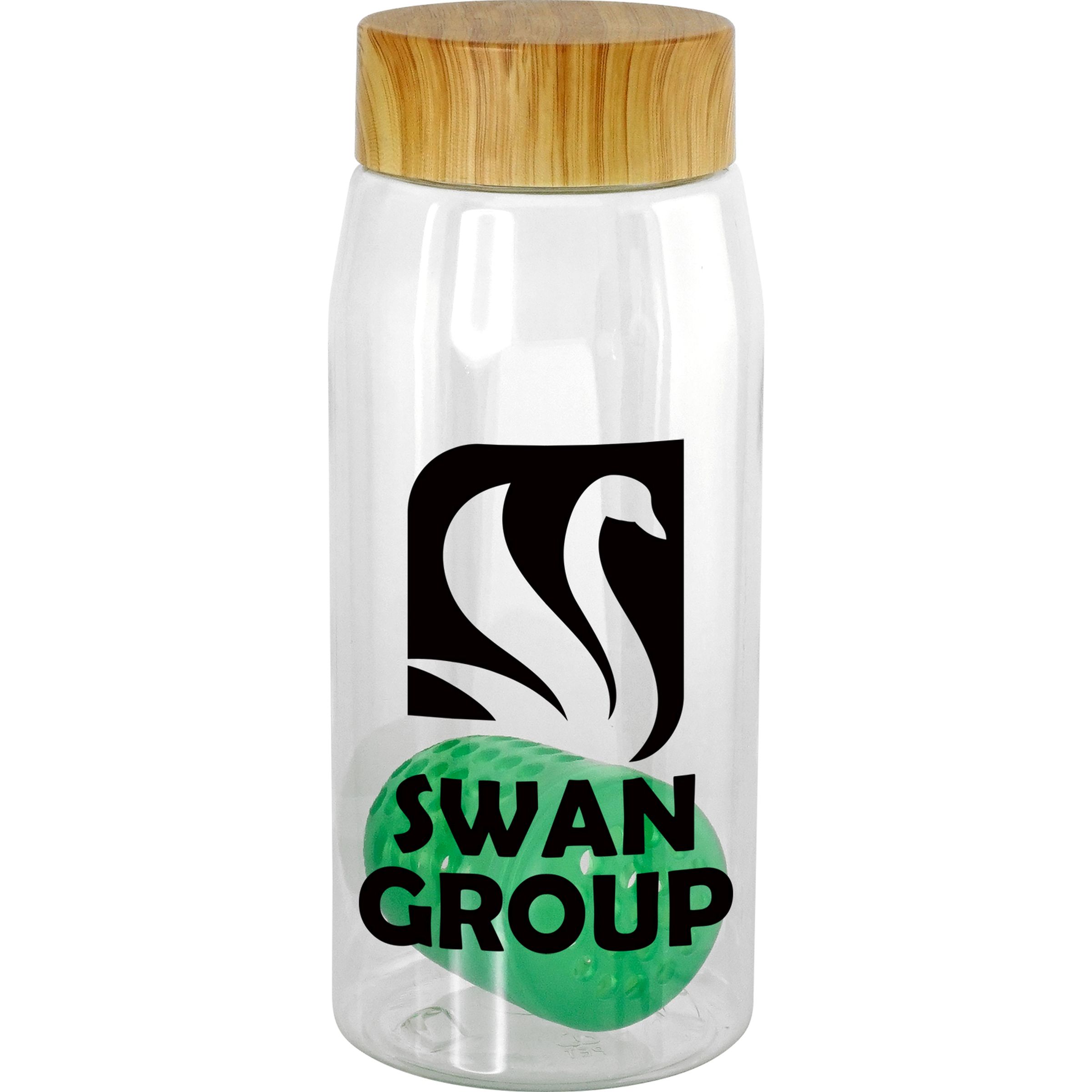 Bamboo Pattern 25 Oz. Recycled Bottle with Floating Infuser 1