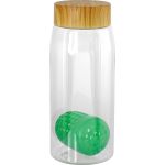 Bamboo Pattern 25 Oz. Recycled Bottle with Floating Infuser - green Bamboo Pattern 25 Oz. Recycled Bottle with Floating Infuser - green