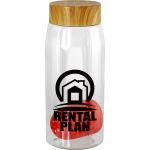 Bamboo Pattern 25 Oz. Recycled Bottle with Floating Infuser - Red Bamboo Pattern 25 Oz. Recycled Bottle with Floating Infuser - Red
